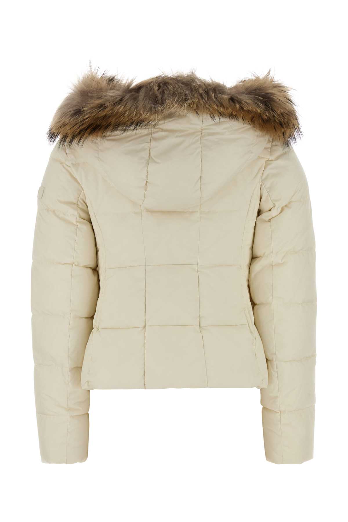 Tatras Ivory Nylon Weava Down Jacket In Neutral