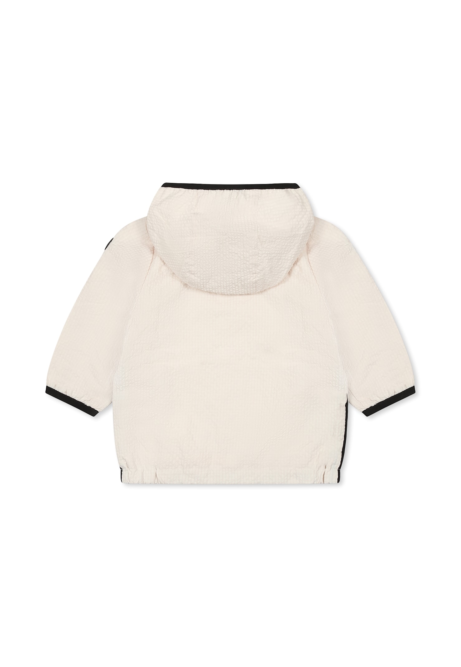 Hugo Boss Beige Windbreaker Jacket For Baby Boy With Logo In Beige