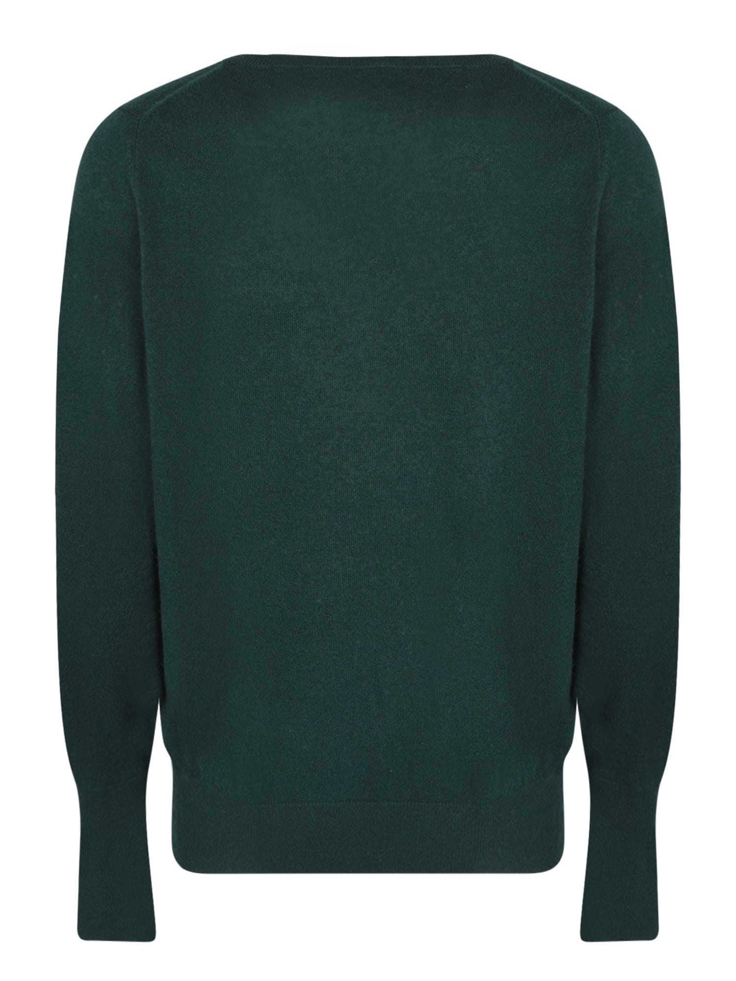 Shop Ballantyne Diamond V-neck Beige/ Dark Green Jumper