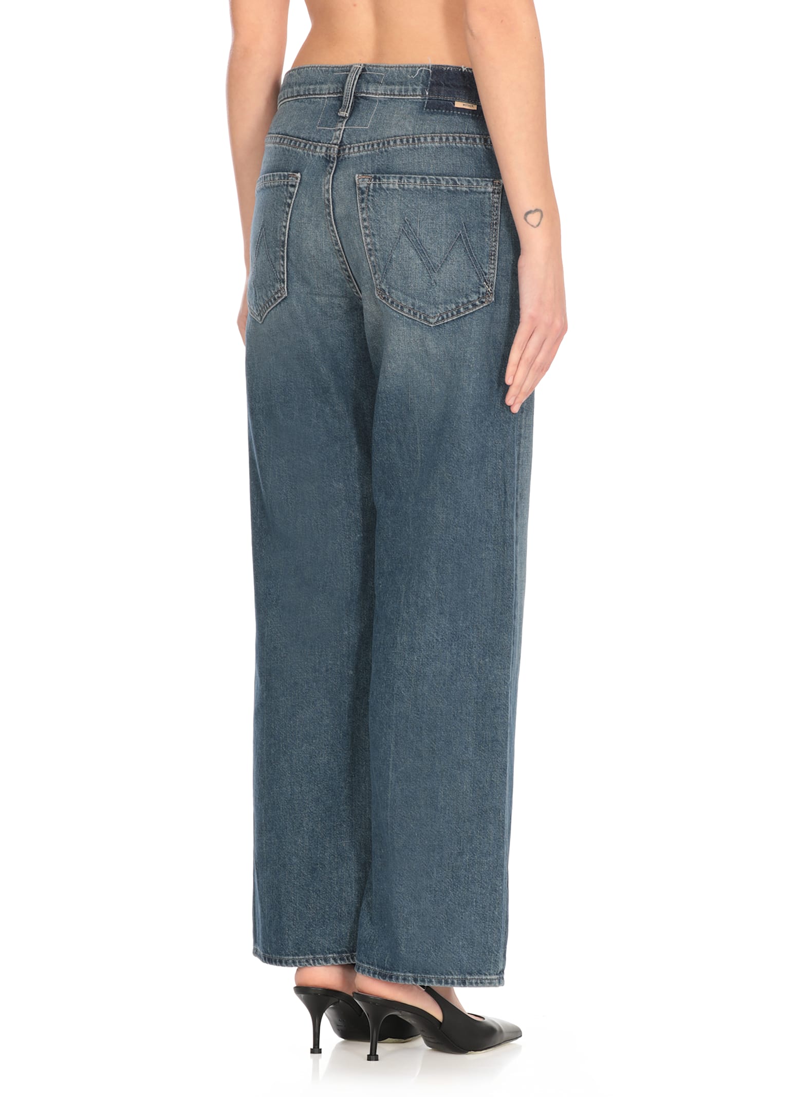 Mother Light Blue The Tomcat Roller Skimp Jeans