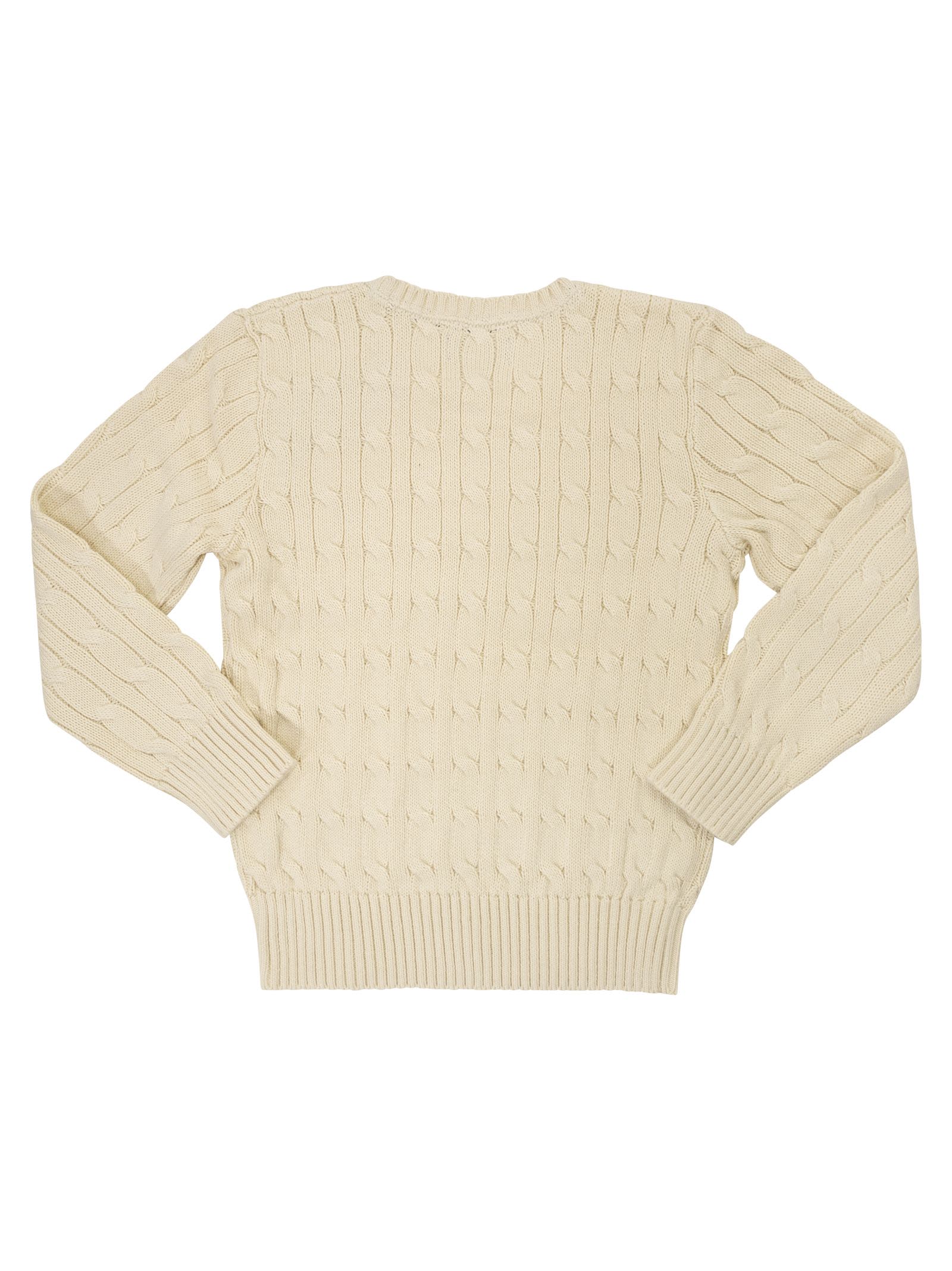 Polo Ralph Lauren Cable-knit Cotton Sweater In Brown