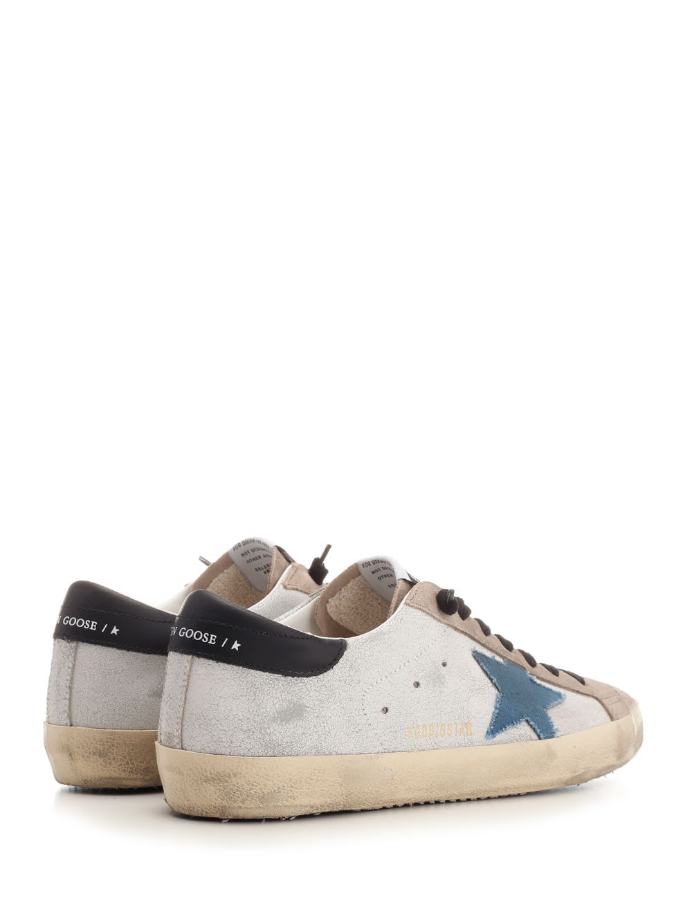 Shop Golden Goose Super Star Sneakers In Bianco