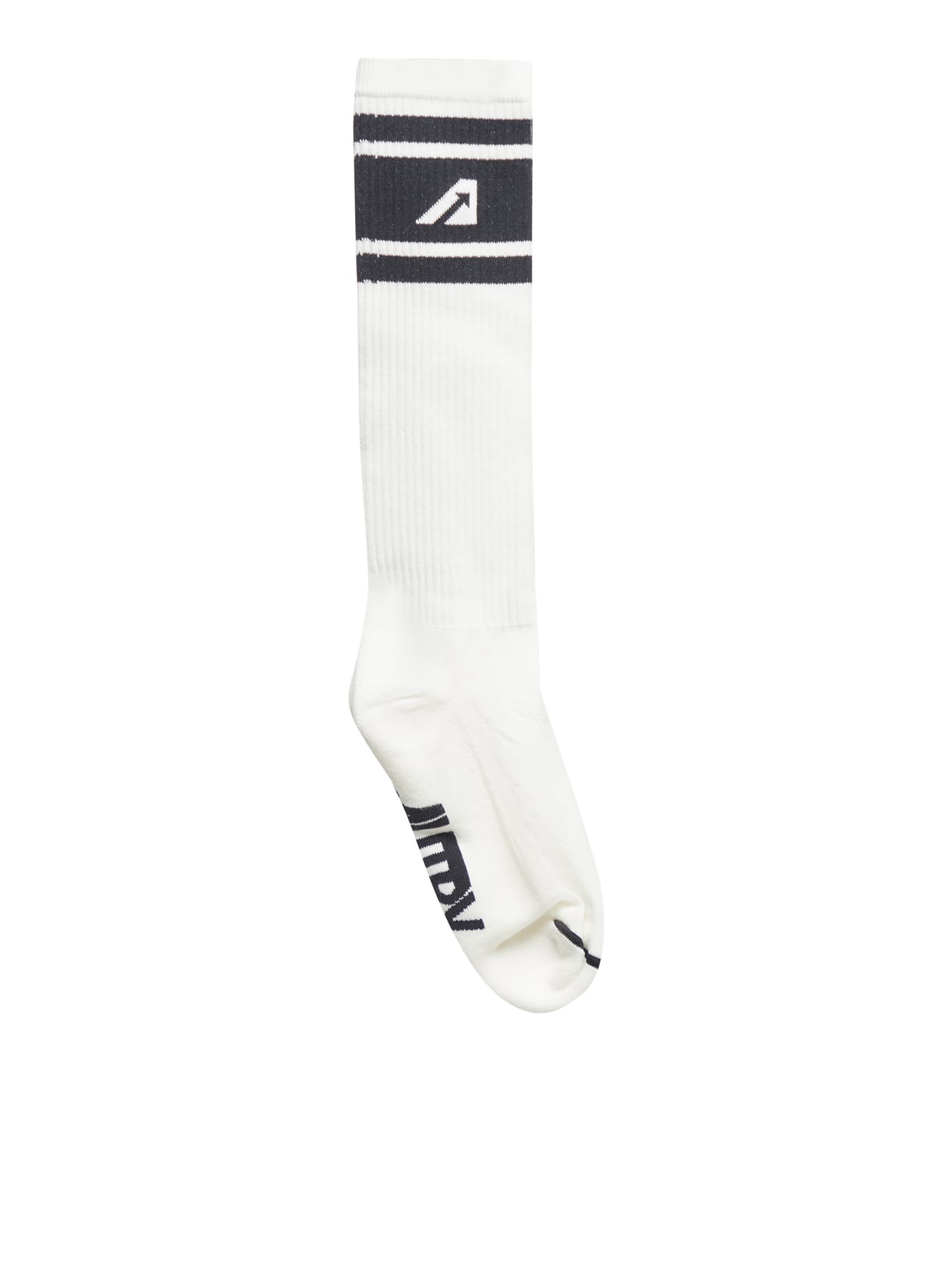 Ribbed Socks With Logo