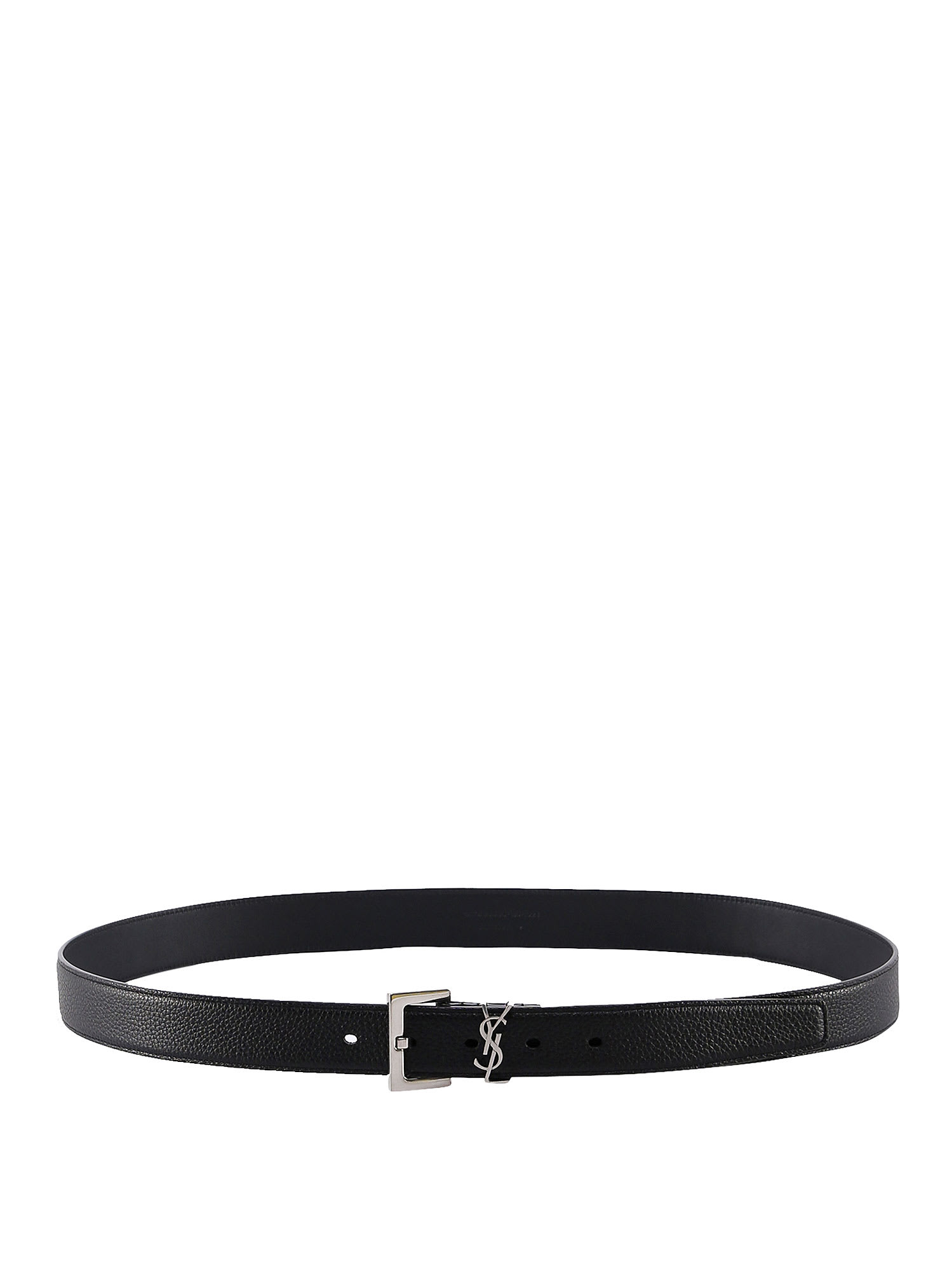 Shop Saint Laurent Belt In Black