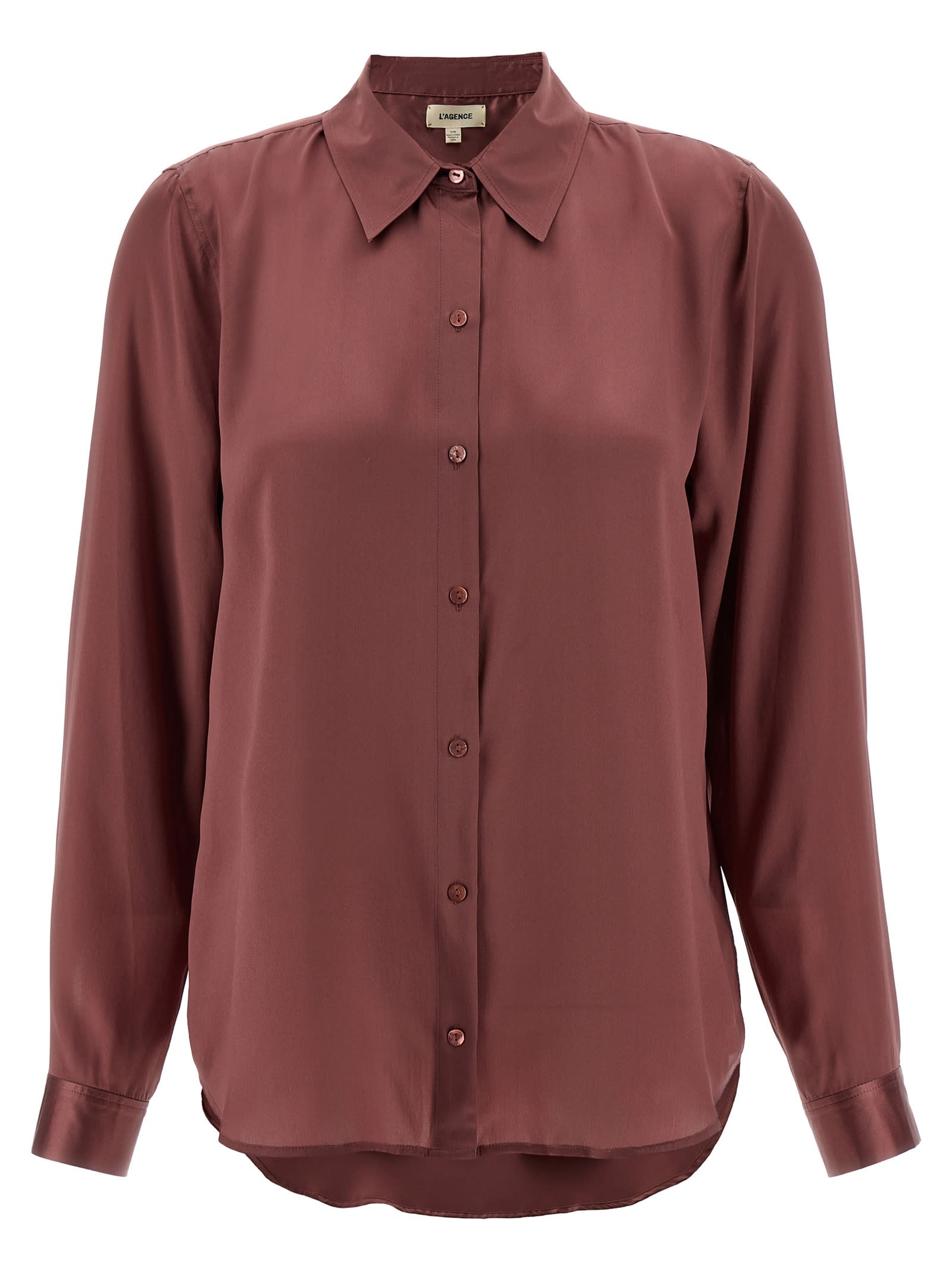 L'agence Tyler Shirt In Brown
