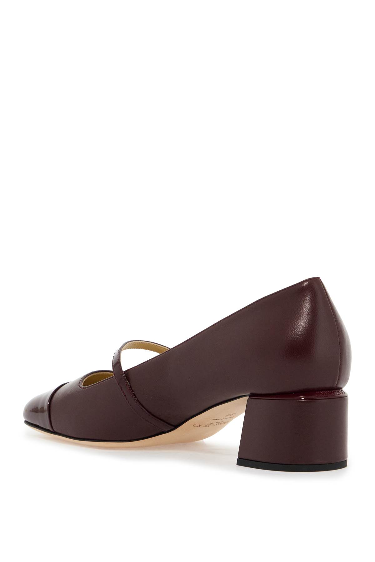 Shop Jimmy Choo Mary Jane Elisa In Garnet Garnet (purple)