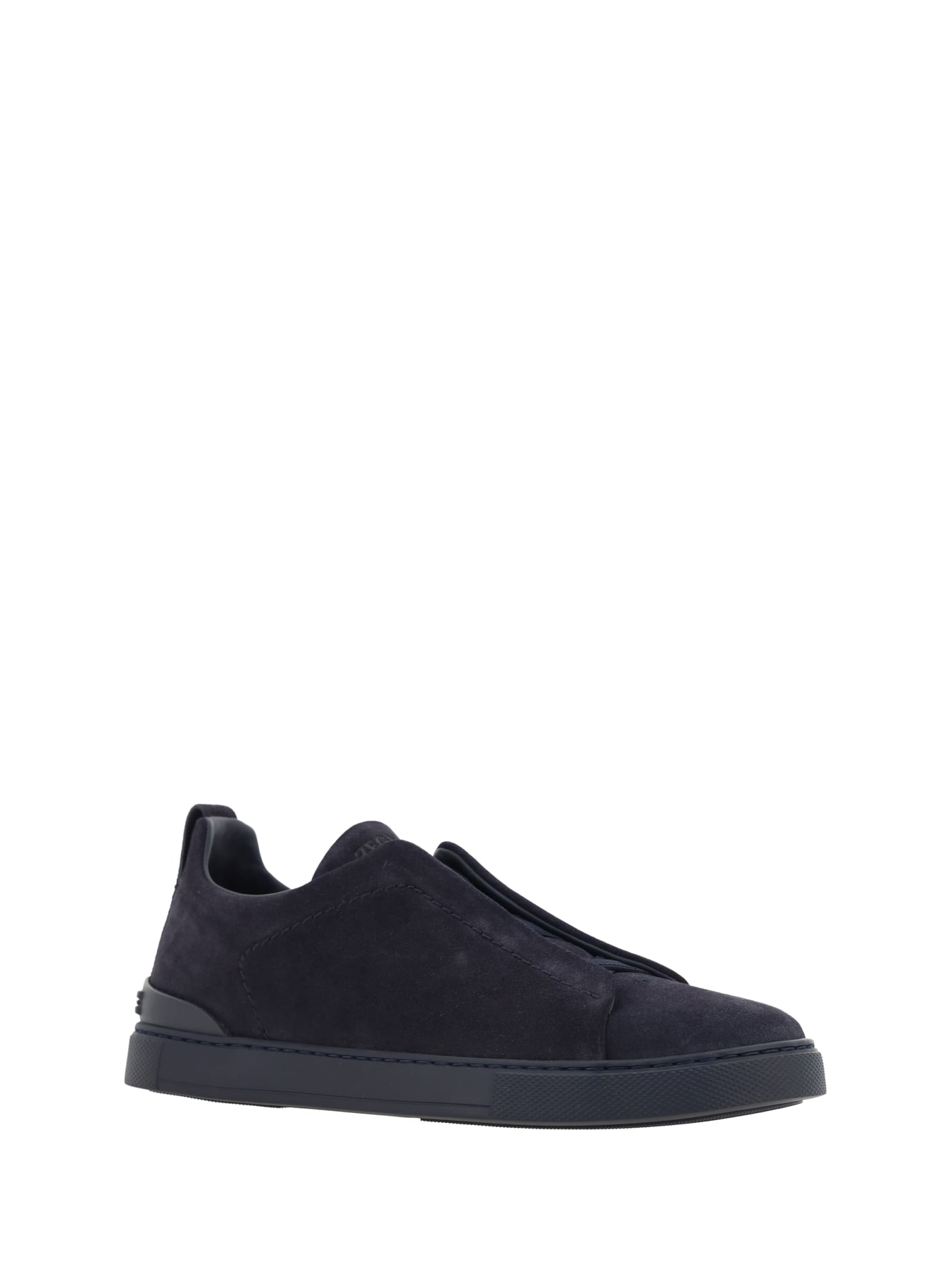 Shop Zegna Sneakers In Blu