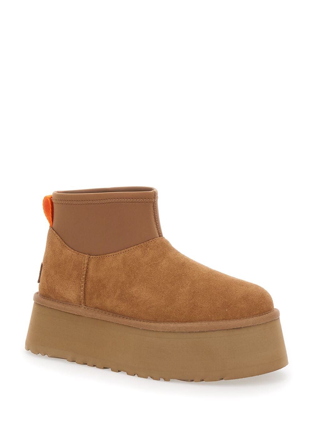 Ugg Mini Puffer Platform Ankle Boot In Beige