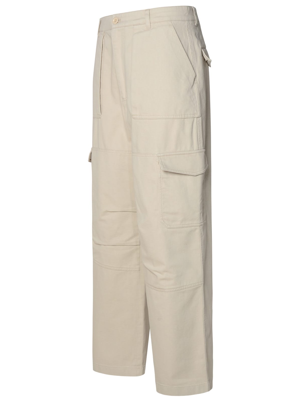 Acne Studios Patson Cotton Blend Twill Cargo Pants In Avorio