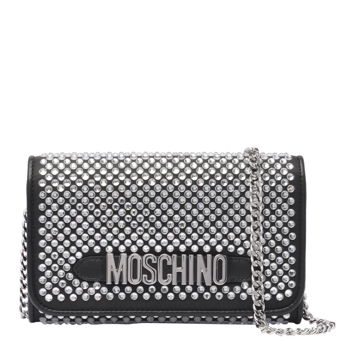 Moschino Wallet On Chain In Black