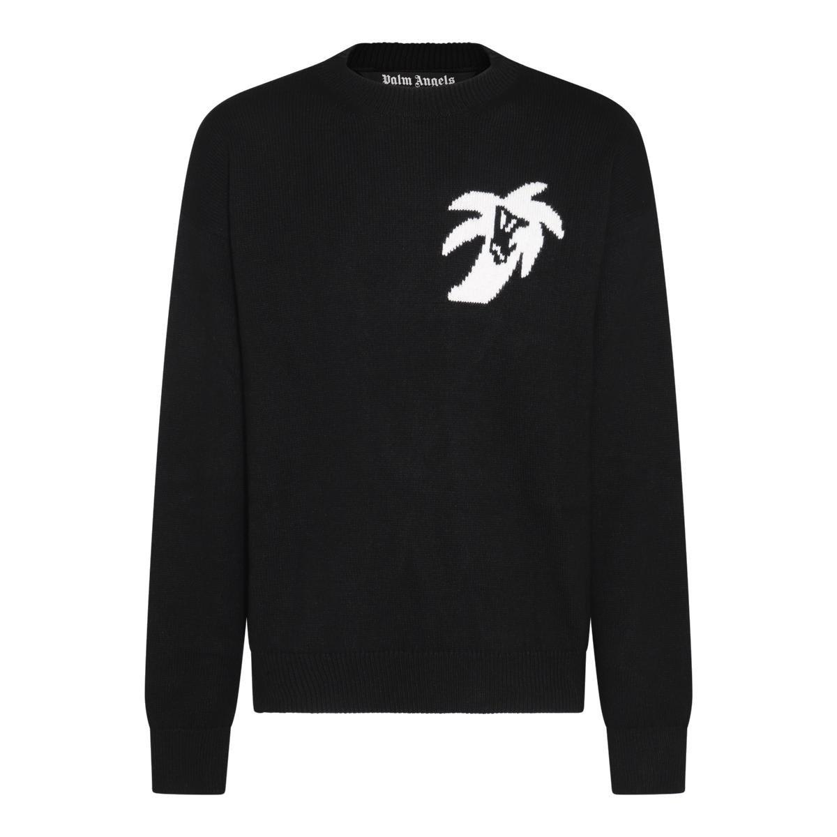 Palm Angels Sweater With Motif Of Palm Tree
