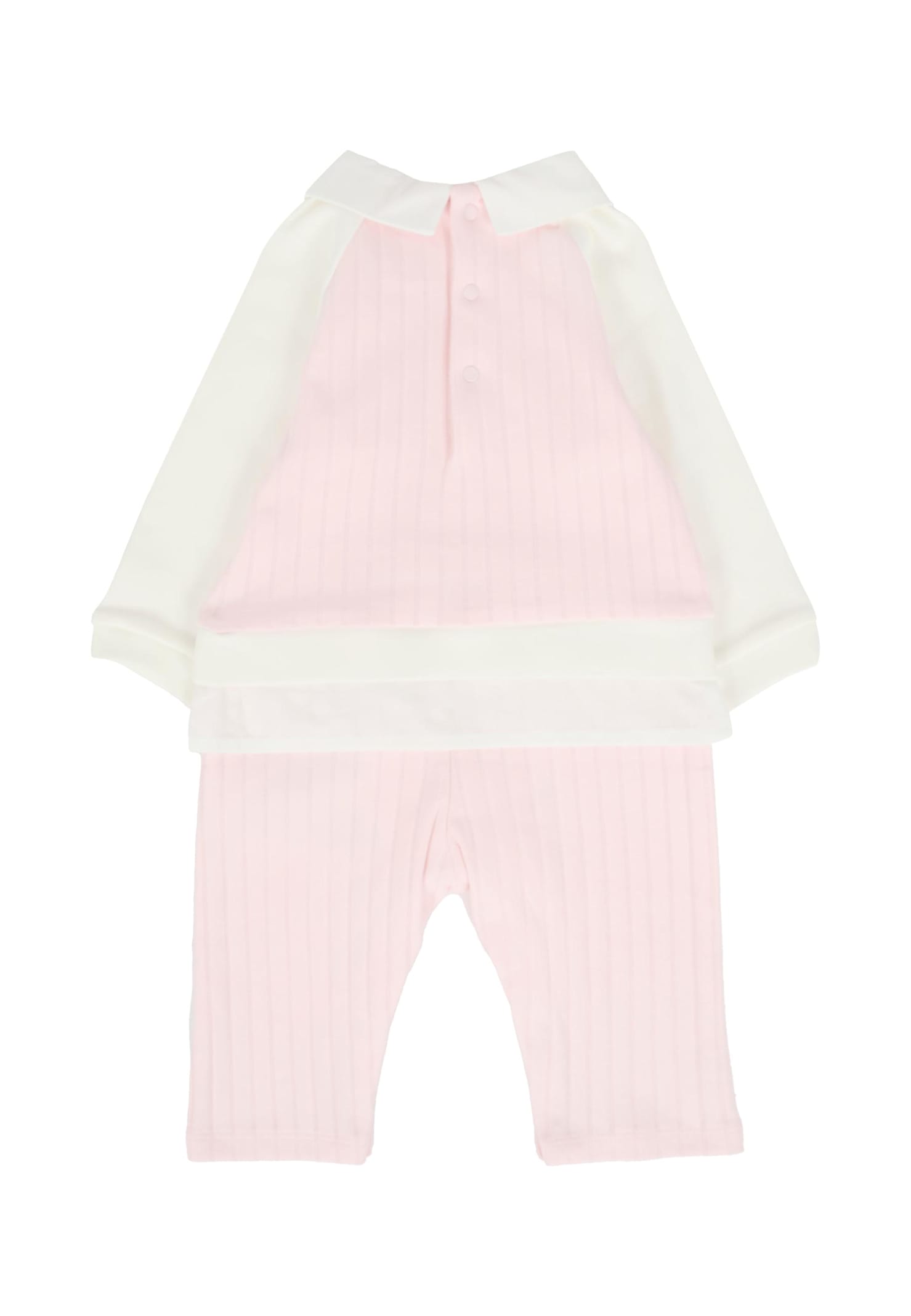 Givenchy Pink Babygrow For Baby Girl With Logo In Pink