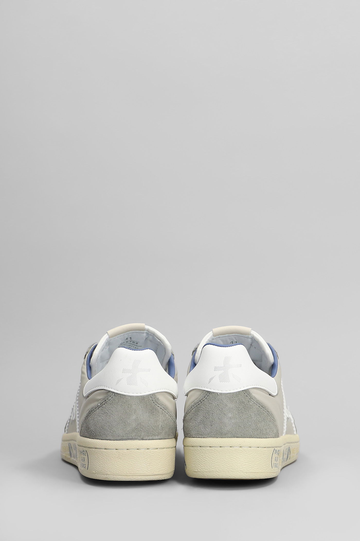 Premiata Bonnie Sneakers In Grey Suede And Fabric In Gray