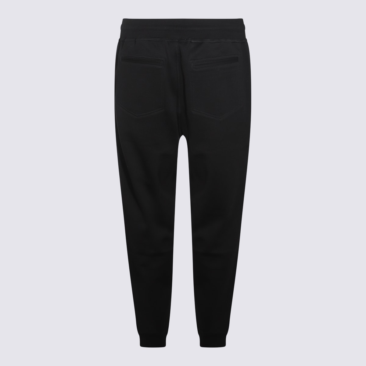 Brunello Cucinelli Black Cotton Pants In Black