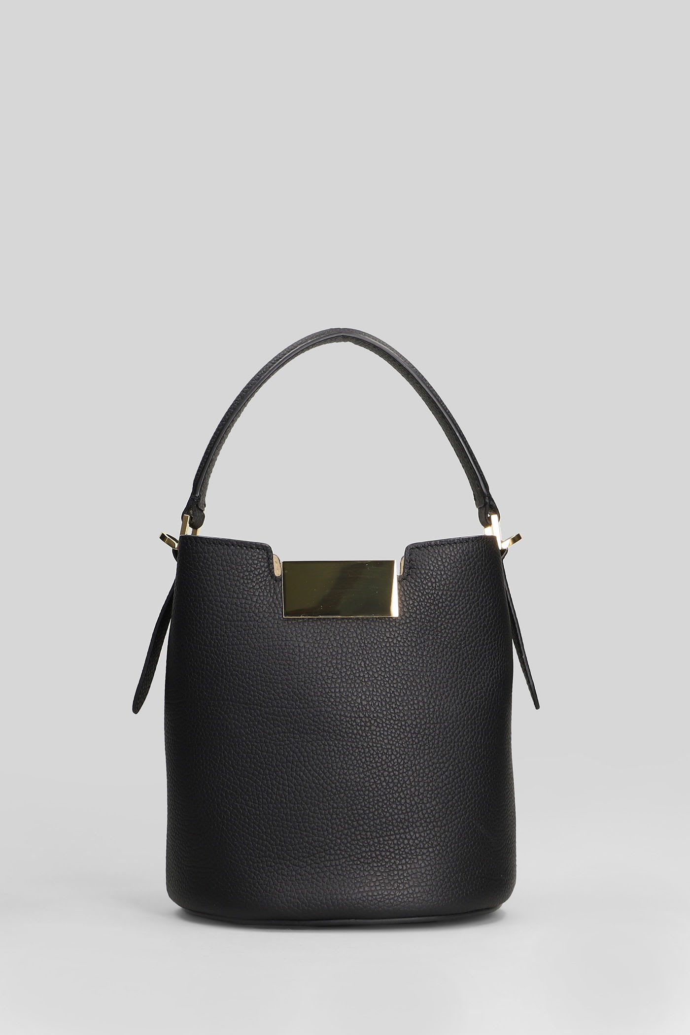 Marni Trunkaroo Shoulder Bag In Black Leather In Black