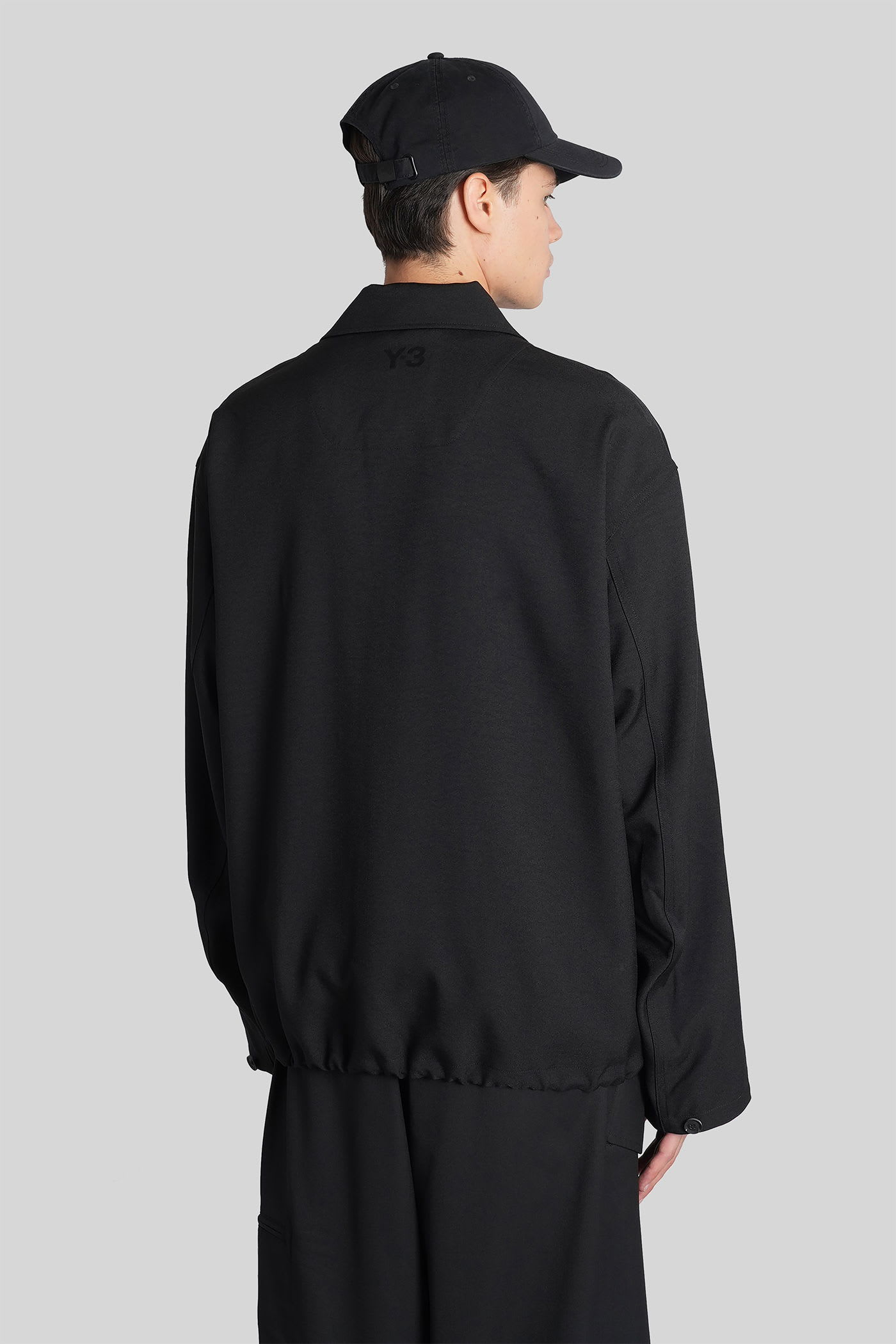 Y-3 Adidas Y 3 Black Sport Uniform Patch Jacket In Black