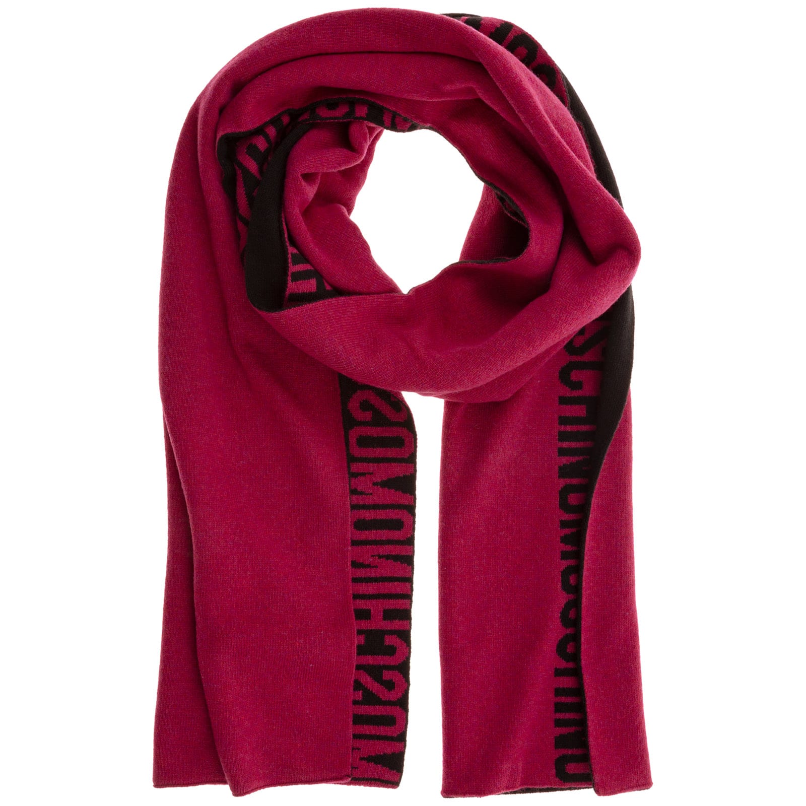 MOSCHINO DOUBLE QUESTION MARK SCARF,M235230679009