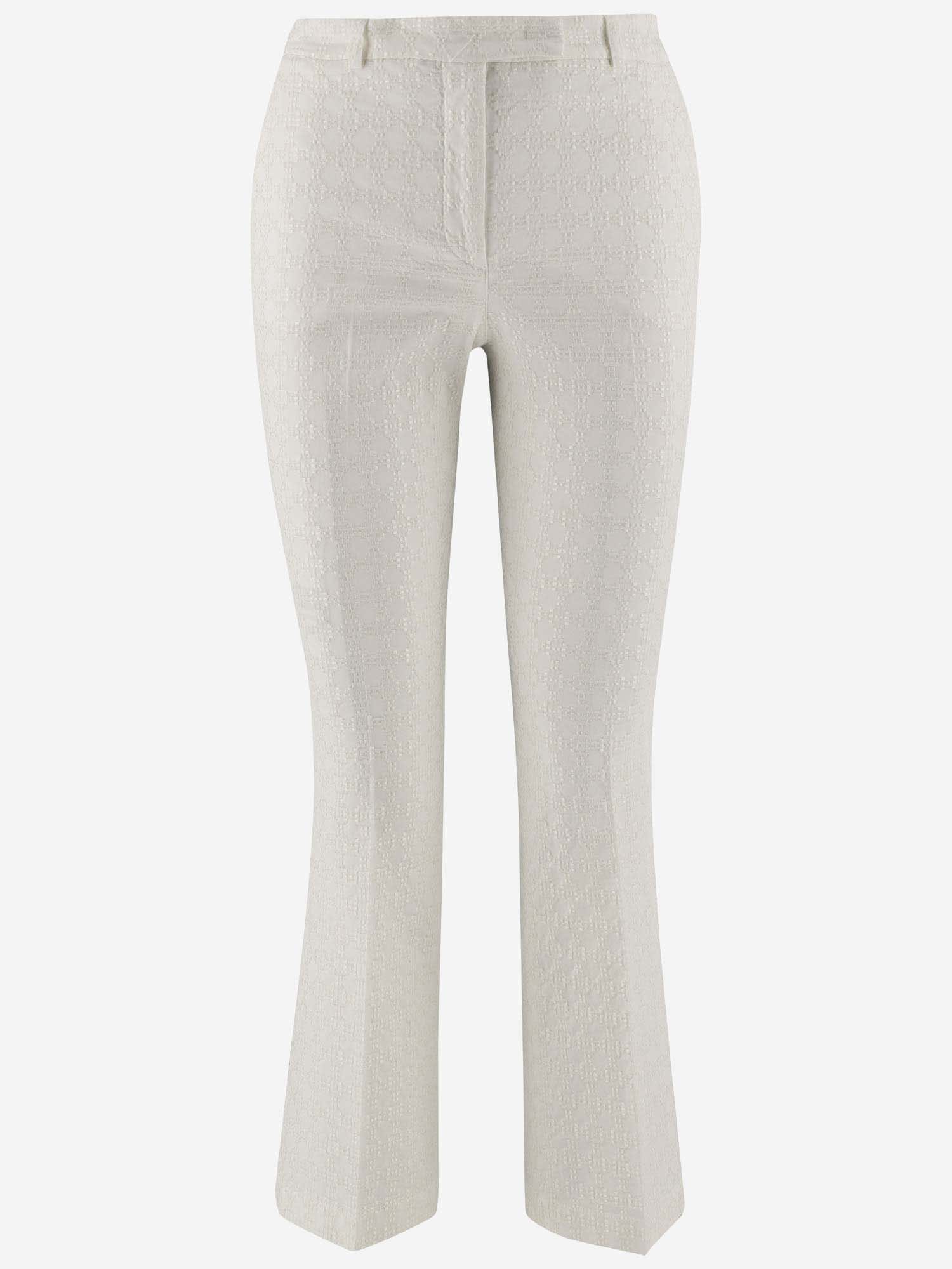 Shop Ql2 Stretch Cotton Pants In White