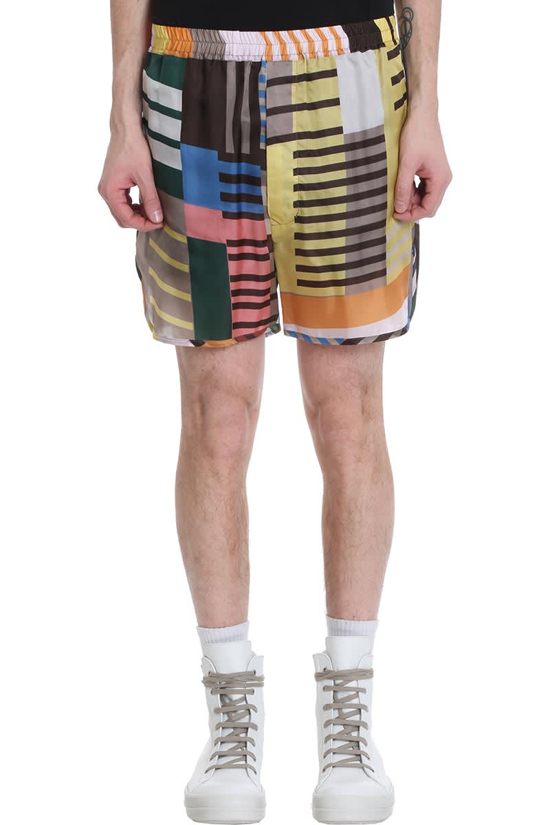 Rick Owens Dolphin Boxers Shorts In Multicolor Cotton