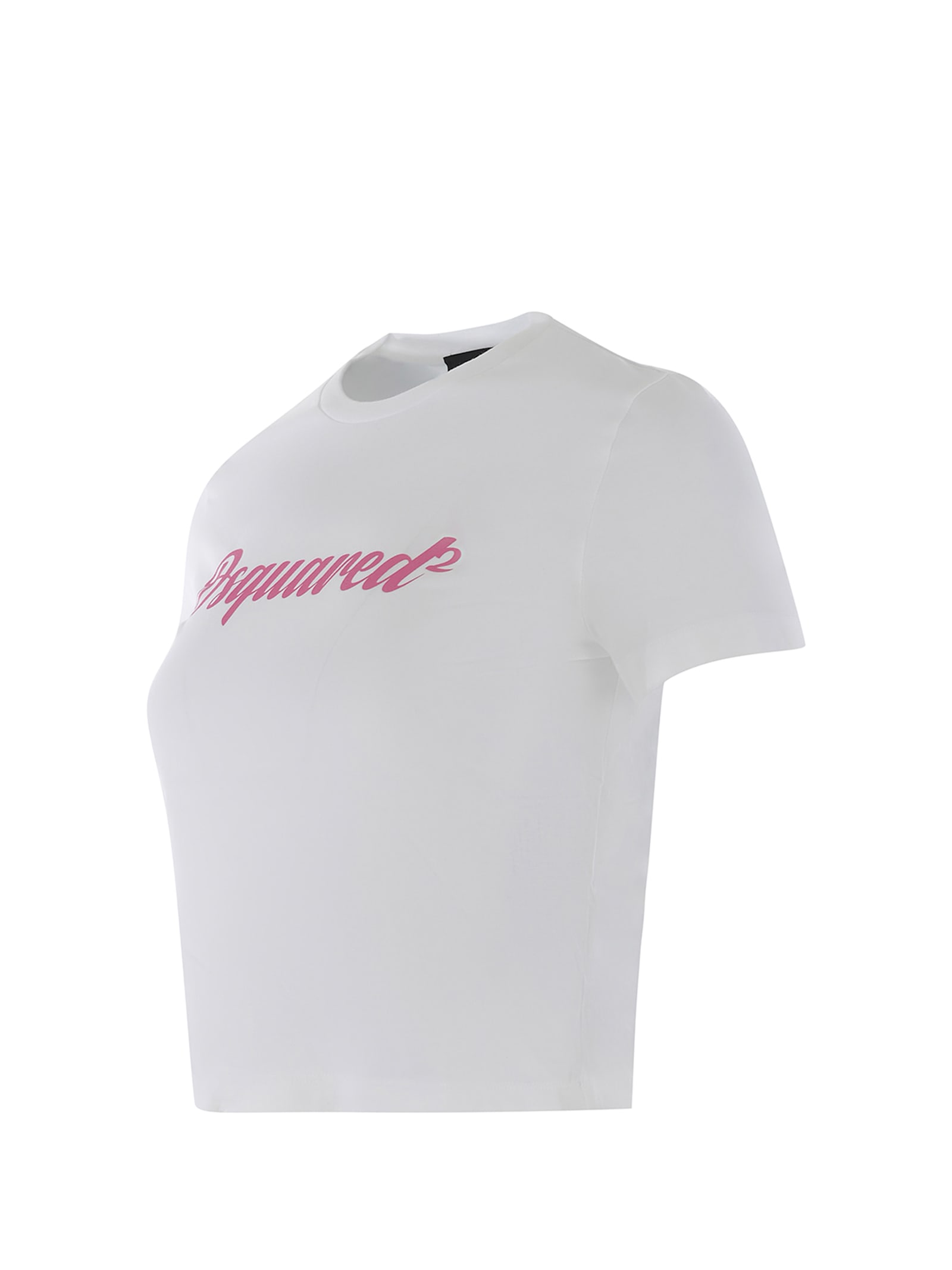 Shop Dsquared2 T-shirt  Made Of Cotton In White