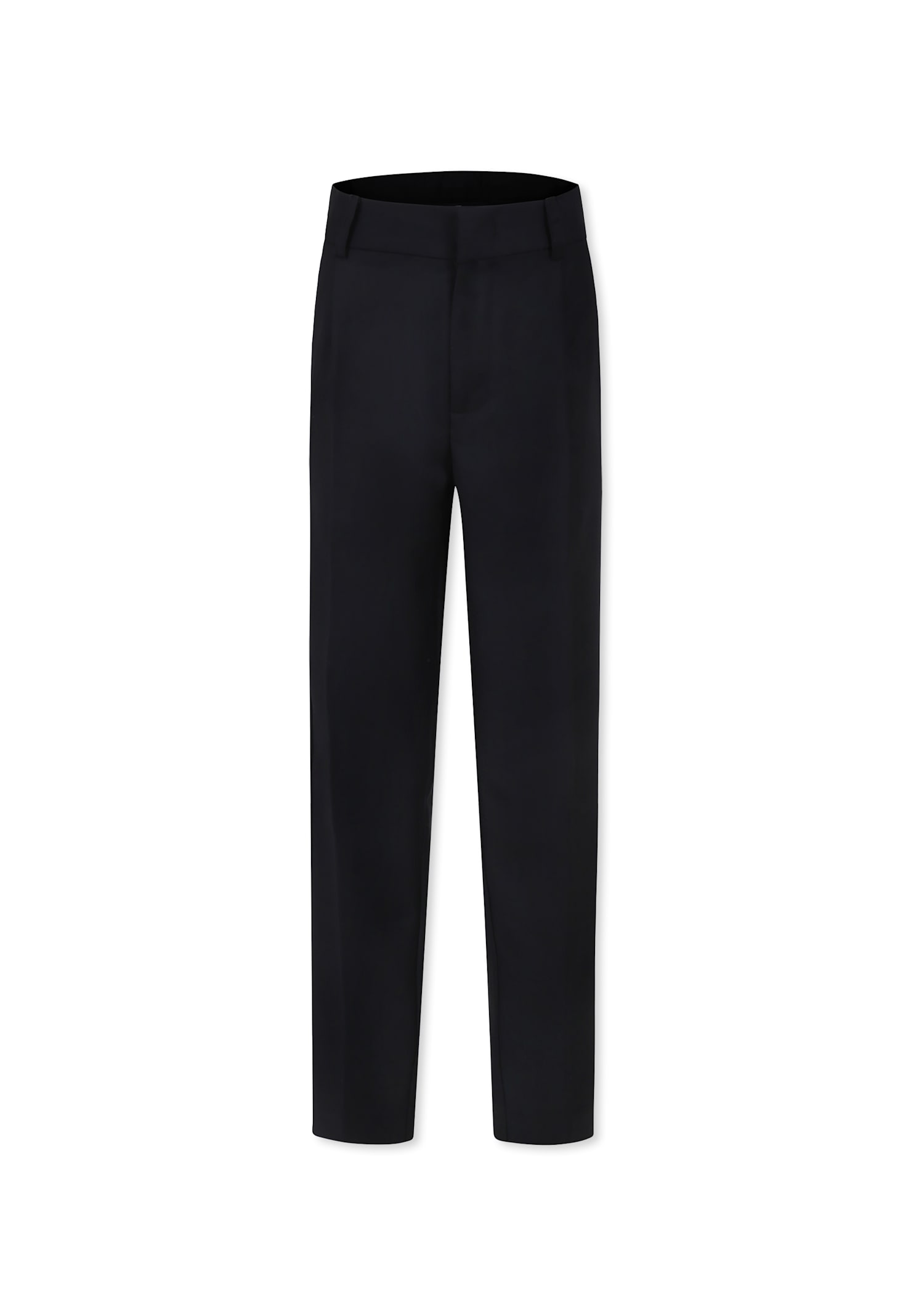 Richmond Black Trousers For Boy With Logo In Black