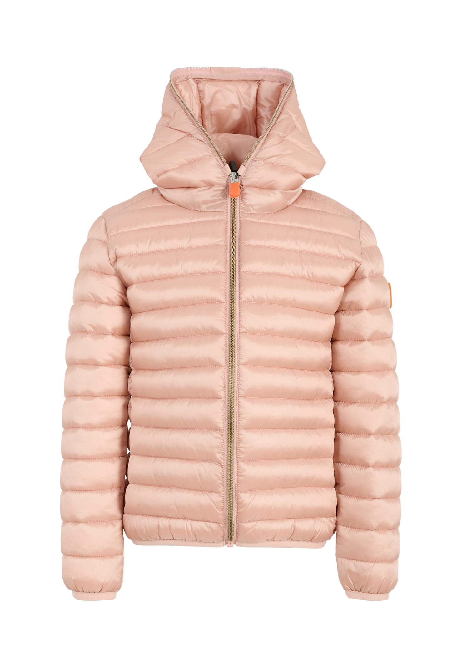 Save The Duck Pink Iris Down Jacket For Girl With Logo In Pink