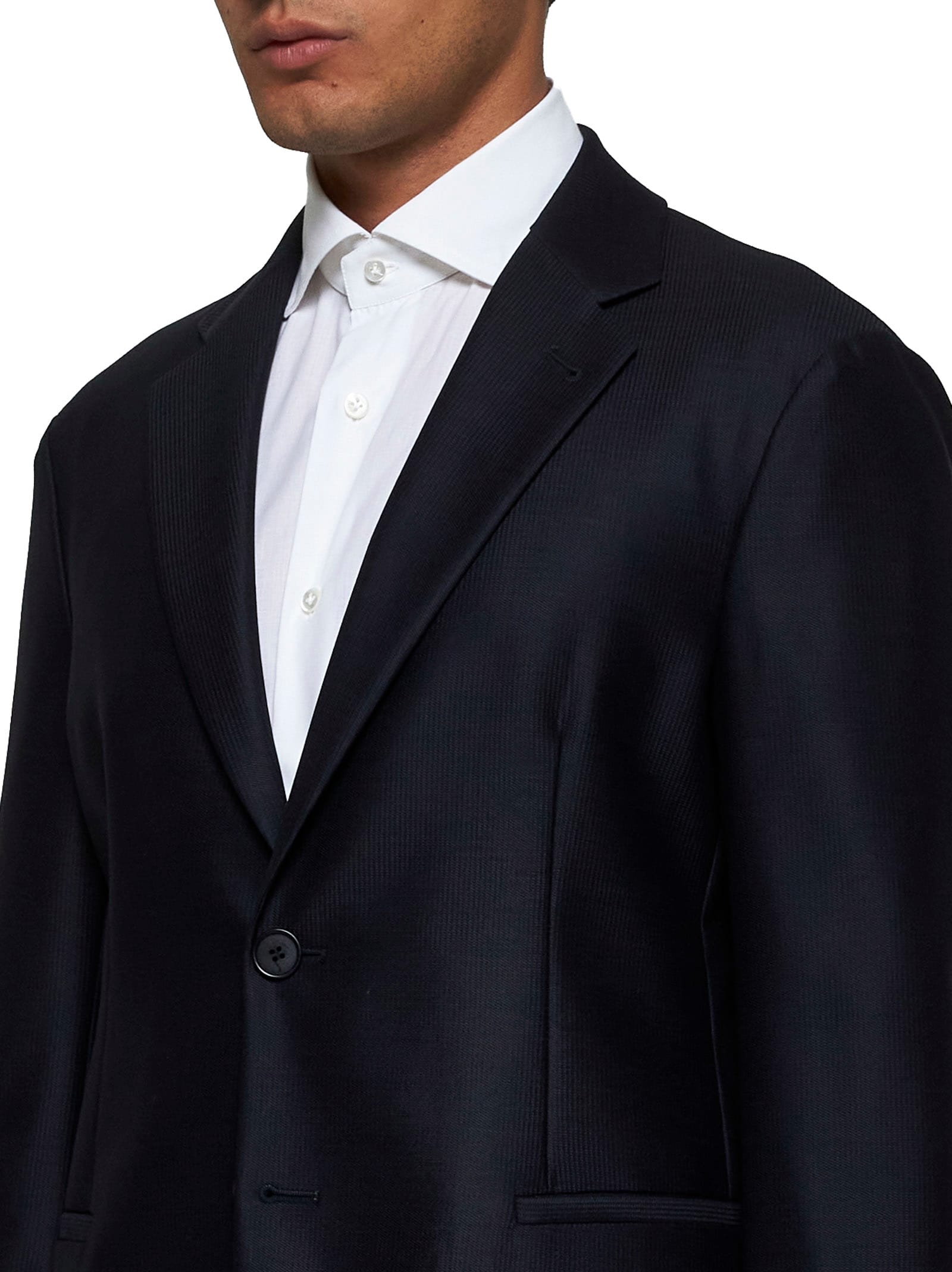 Shop Giorgio Armani Blazer In Ultramarine B