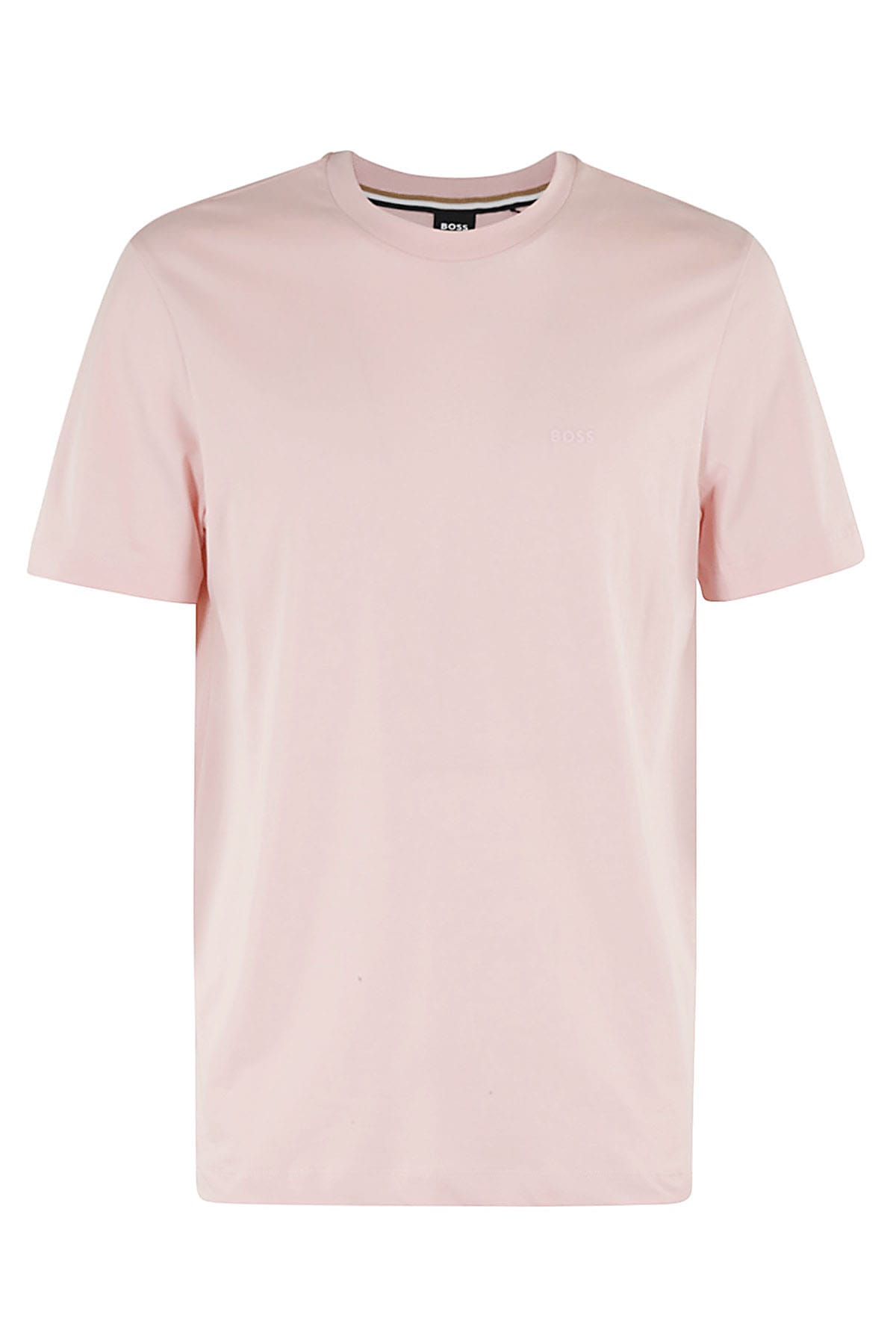 Hugo Boss Logo-print Cotton T-shirt In Light Pastel Pink