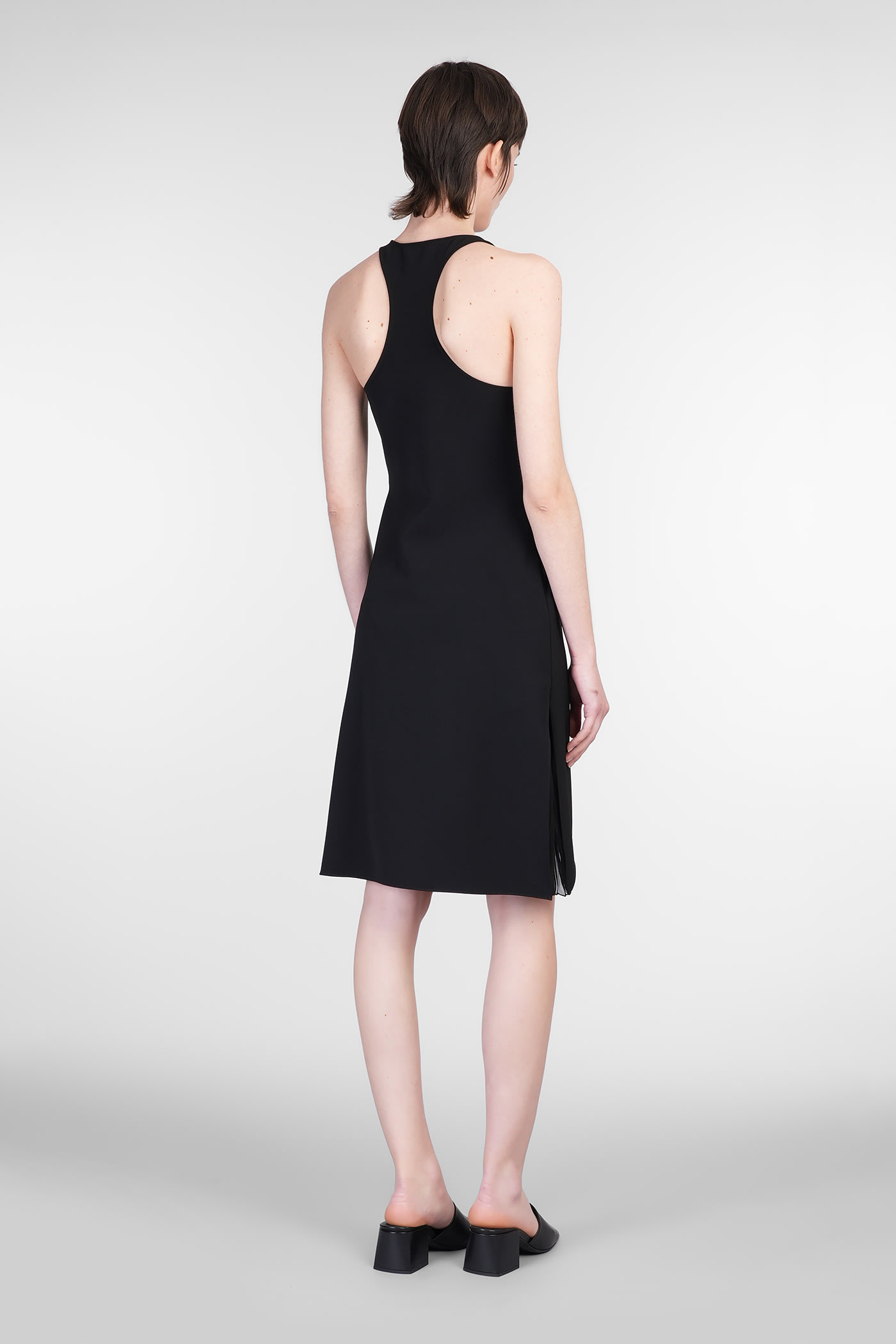 Courrèges Infinity Pleats Crepe A-line Dress