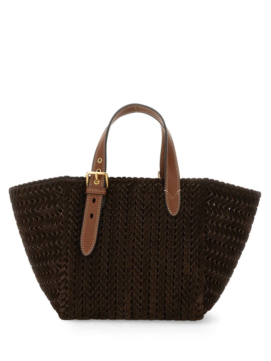 Shop Anya Hindmarch Neeson Tote Bag Small In Brown
