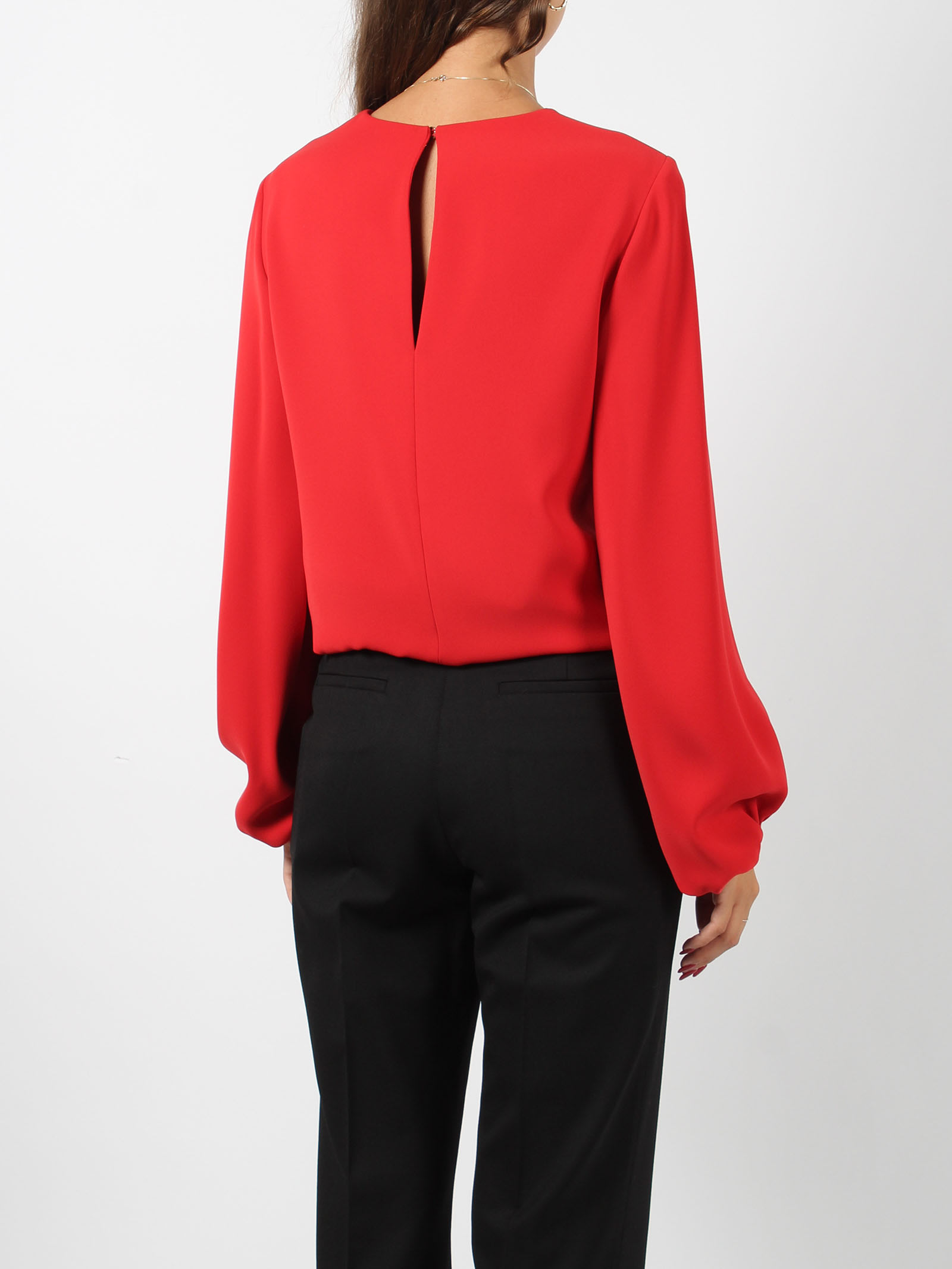 Shop P.a.r.o.s.h Poker Blouse In Red