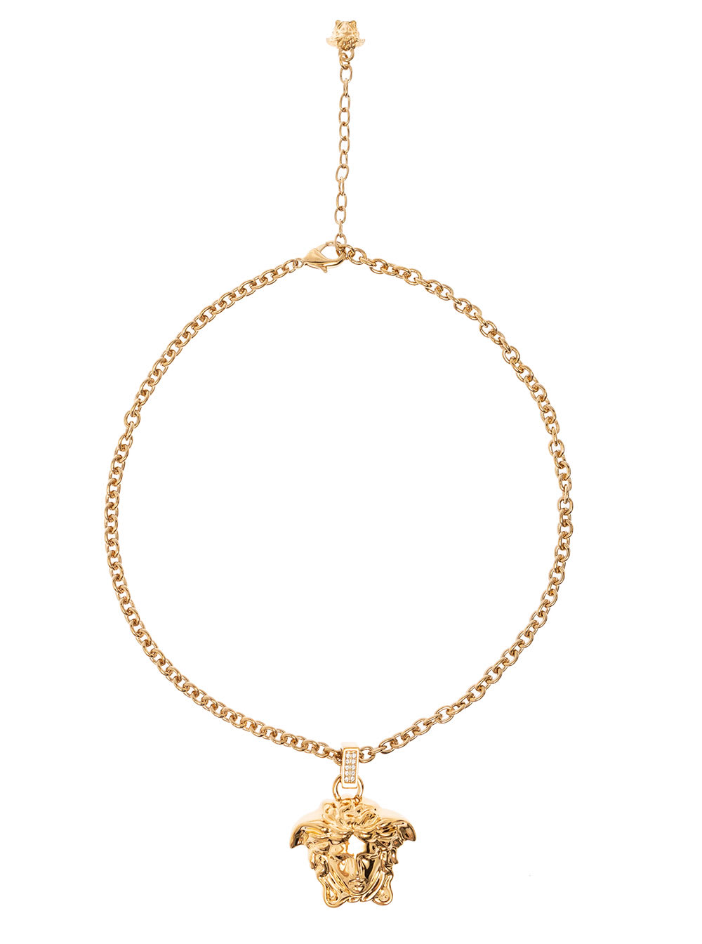 Versace Womans Medusa Pendant Chain Necklace