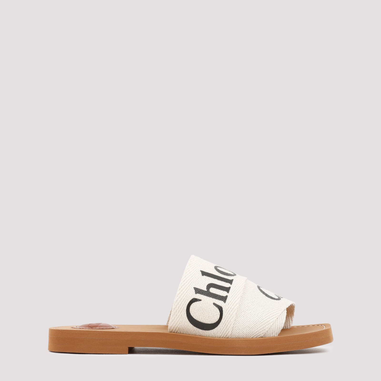 Shop Chloé Woody Open-toe Sandals In White