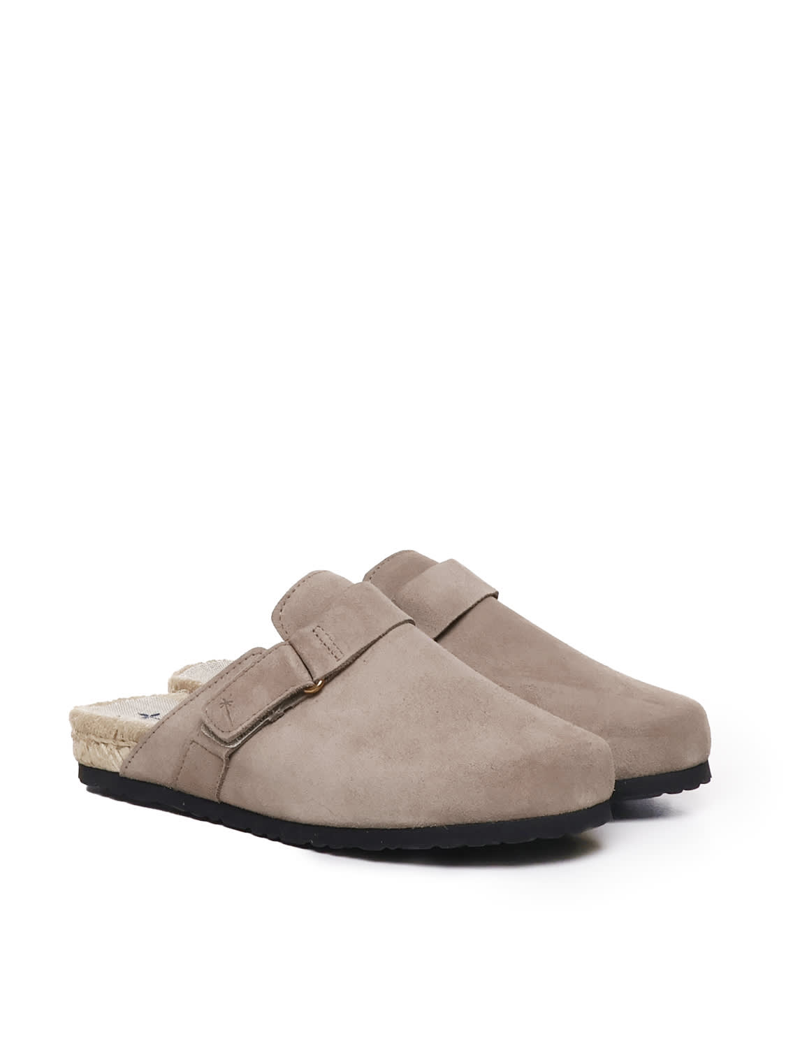 Manebi Suede Round-toe Mules In Coco Brown