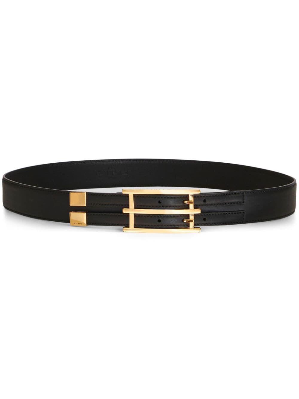 ETRO BUCKLE-FASTENING LEATHER BELT 