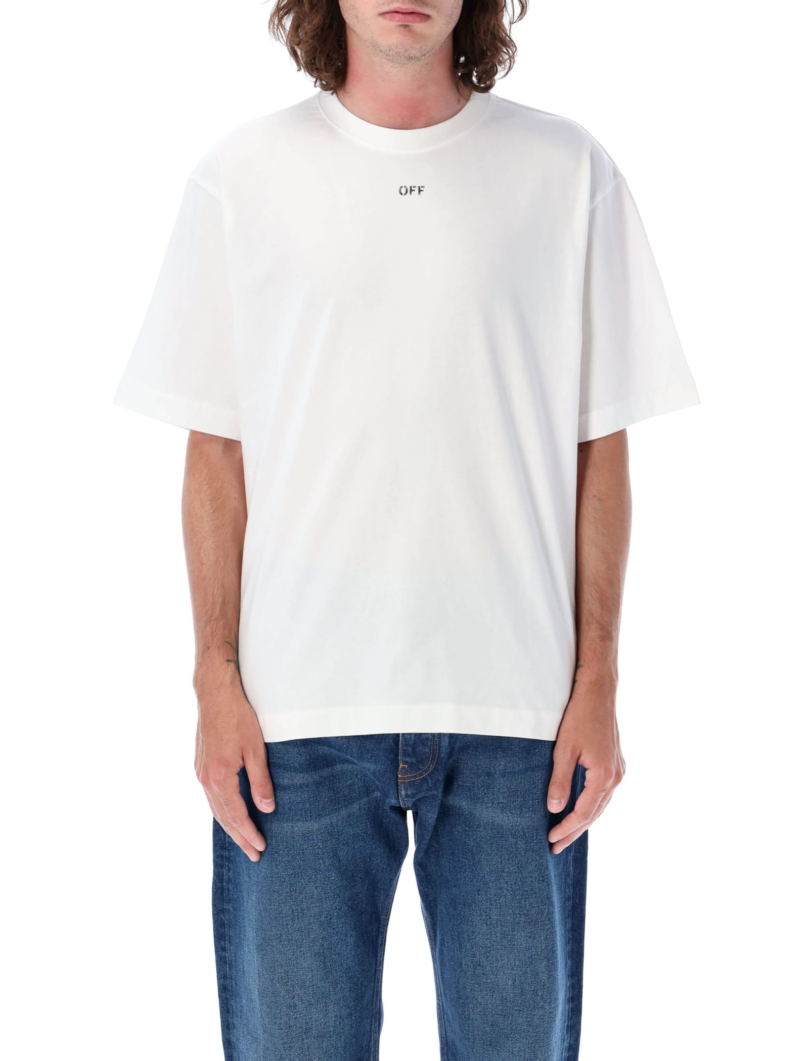 Shop Off-white Off Stamp Skate T-shirt In White