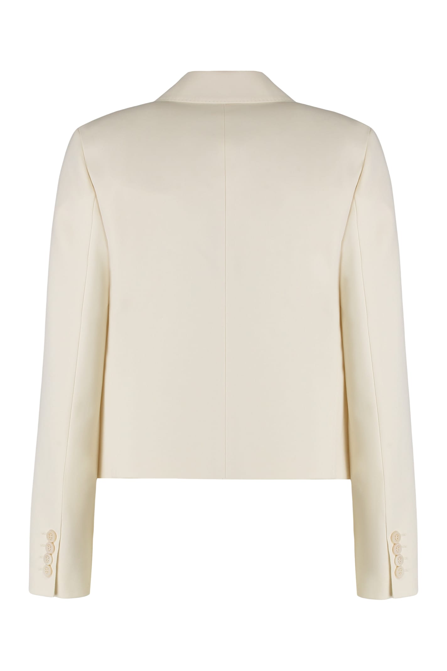 Max Mara Asturie Cotton Jacket In White