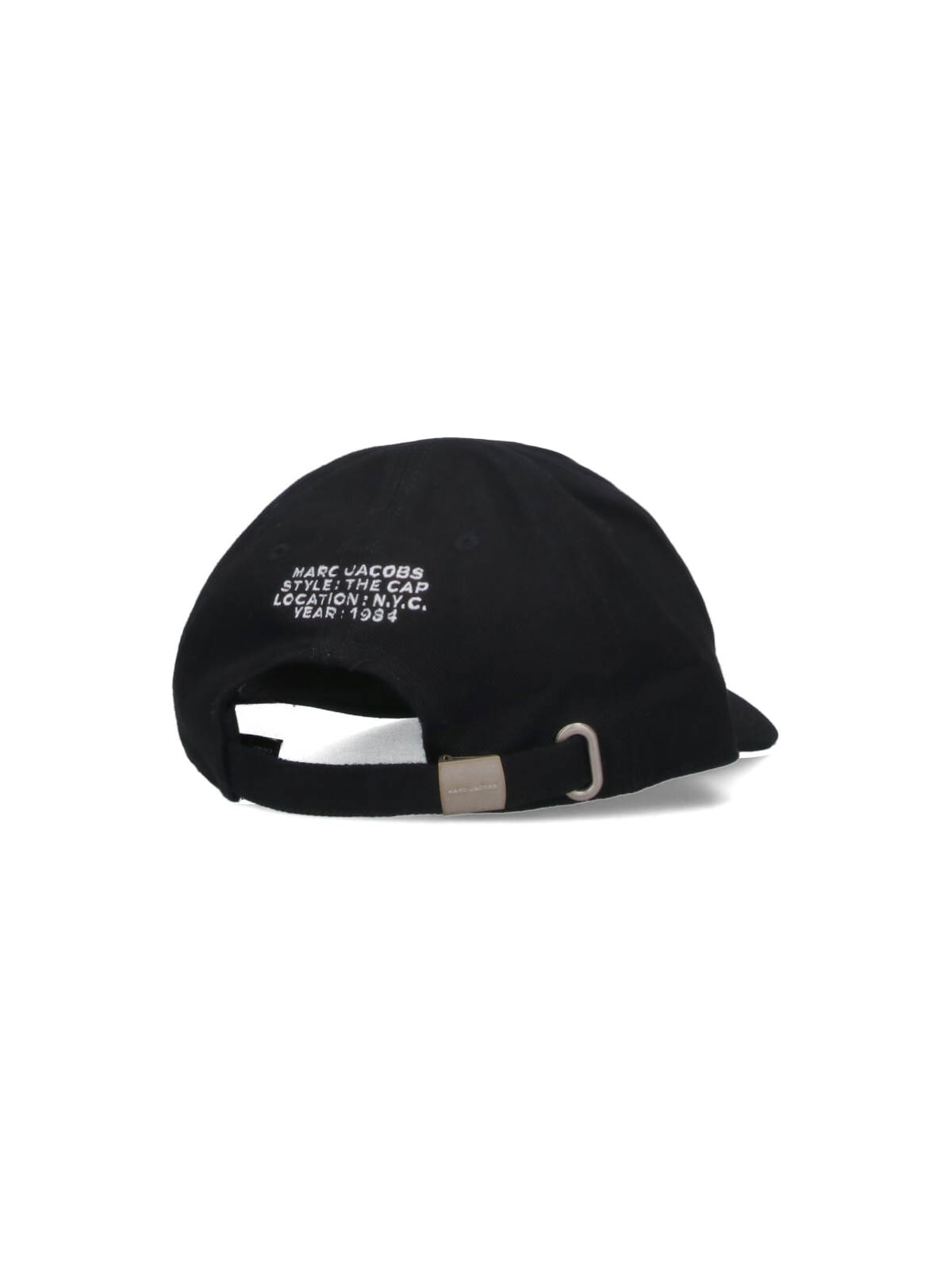 Marc Jacobs Women Logo Cotton Baseball Cap In Black
