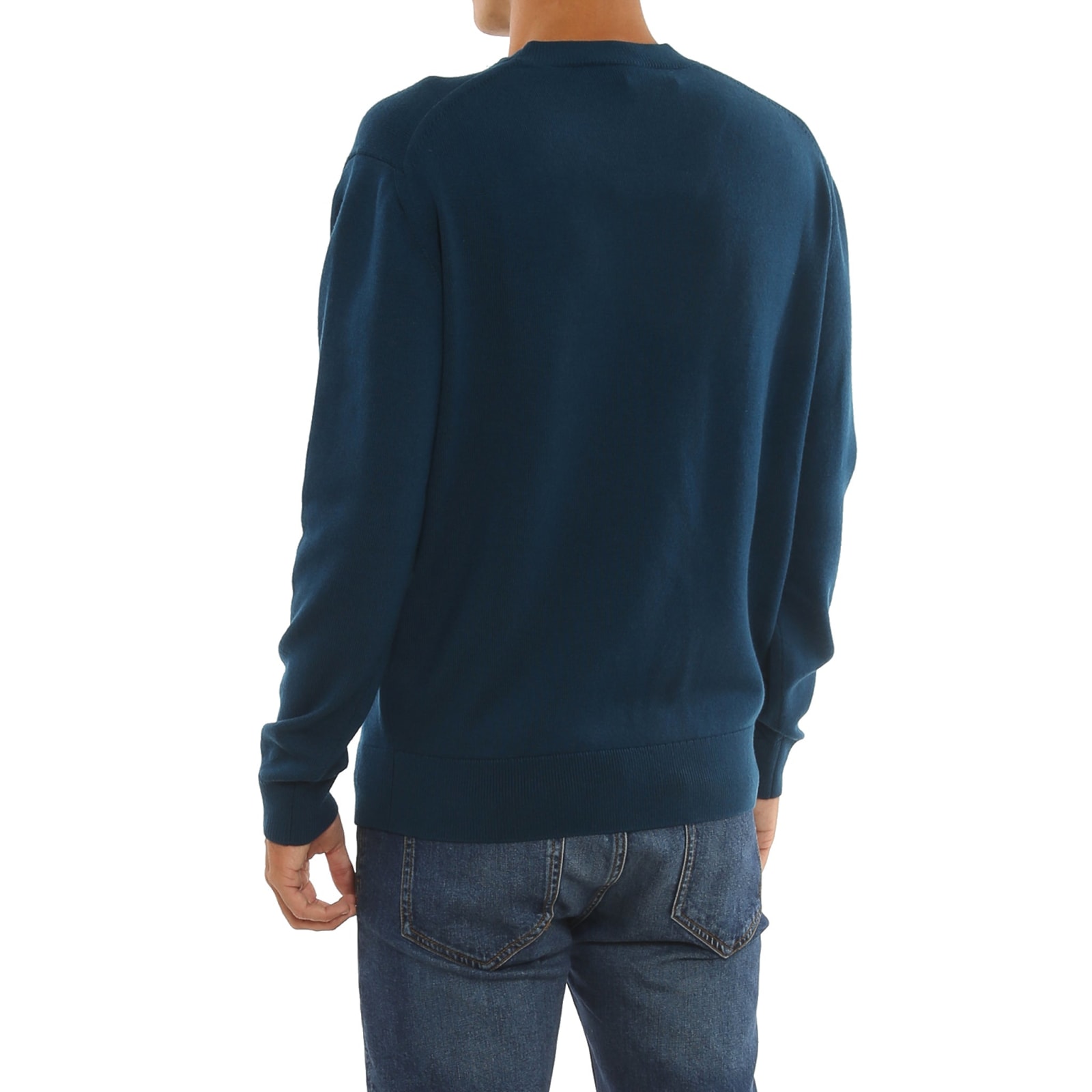 Shop Kenzo Wool Sweater In Blue