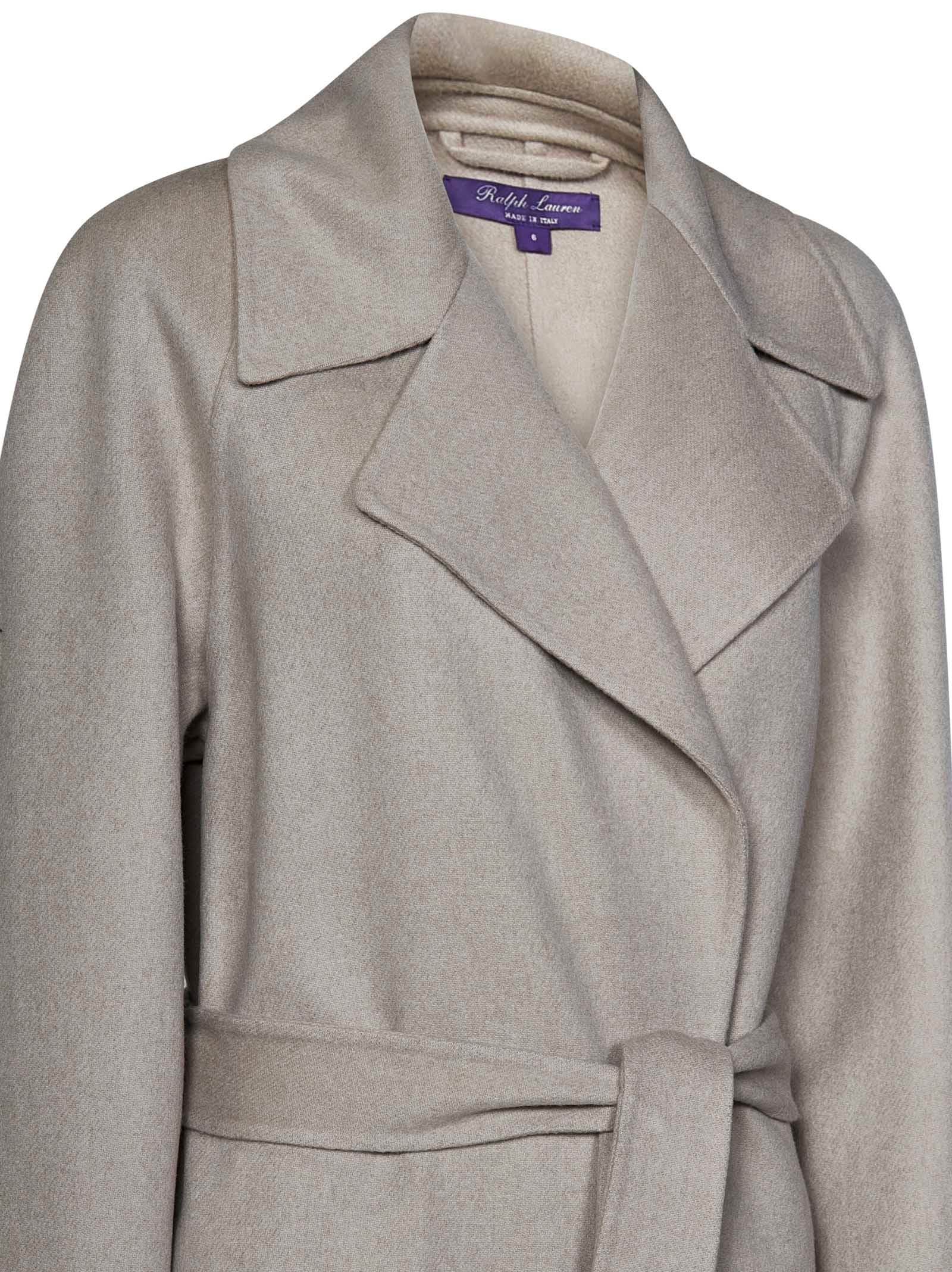 Shop Ralph Lauren Leonarda Coat In Beige