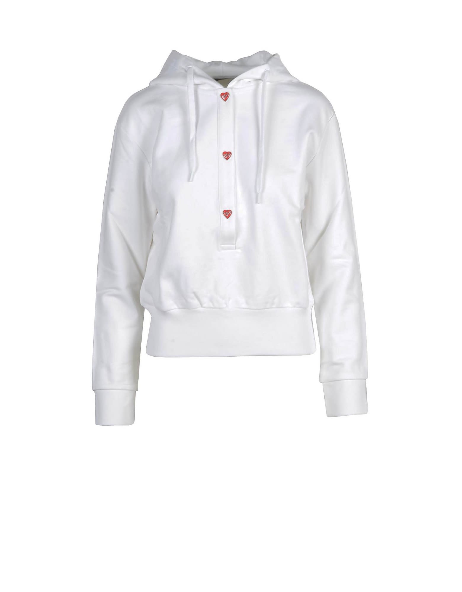 Love Moschino Womens White Sweatshirt