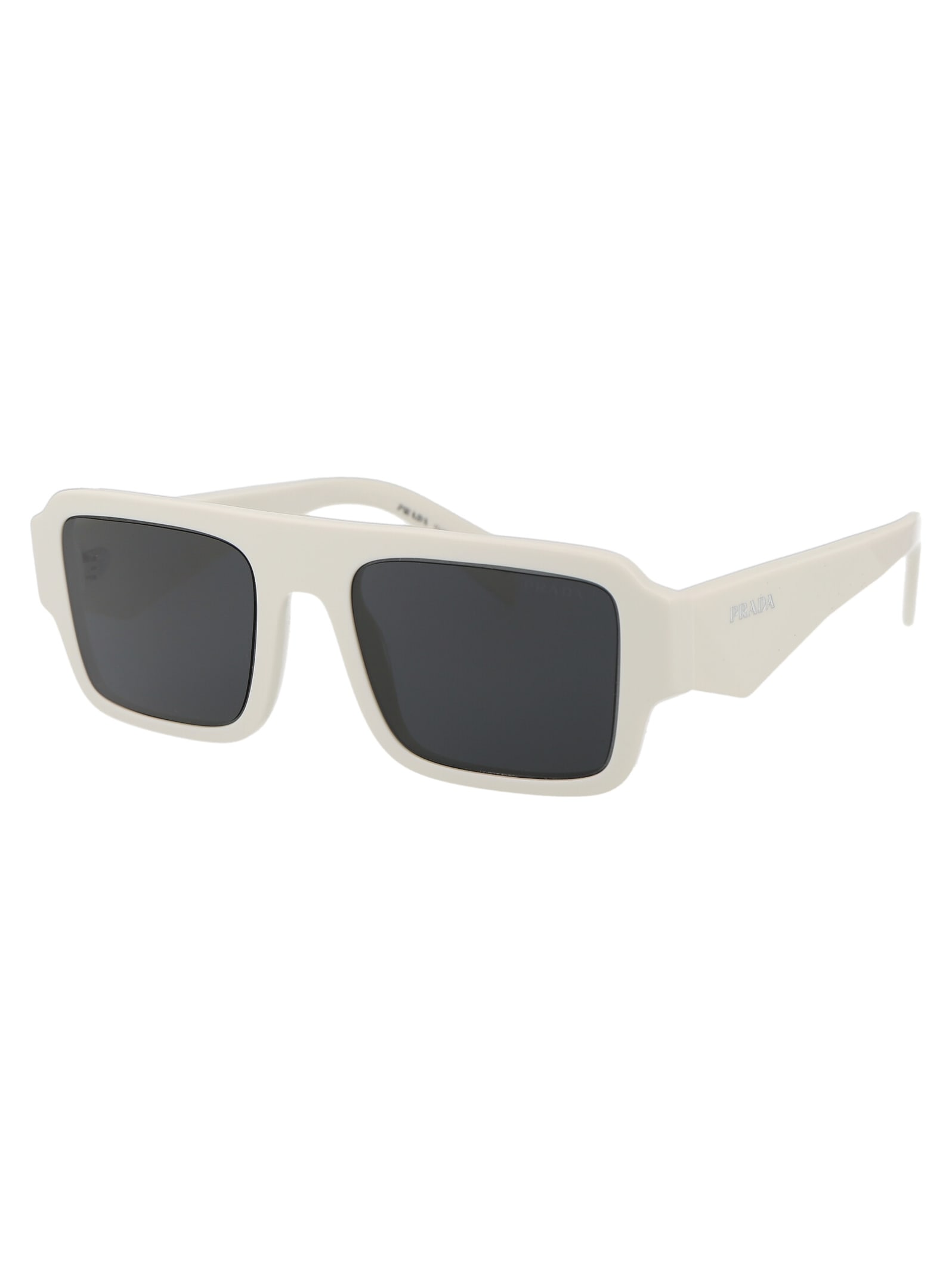 Shop Prada 0pr A05s Sunglasses In 17k08z White