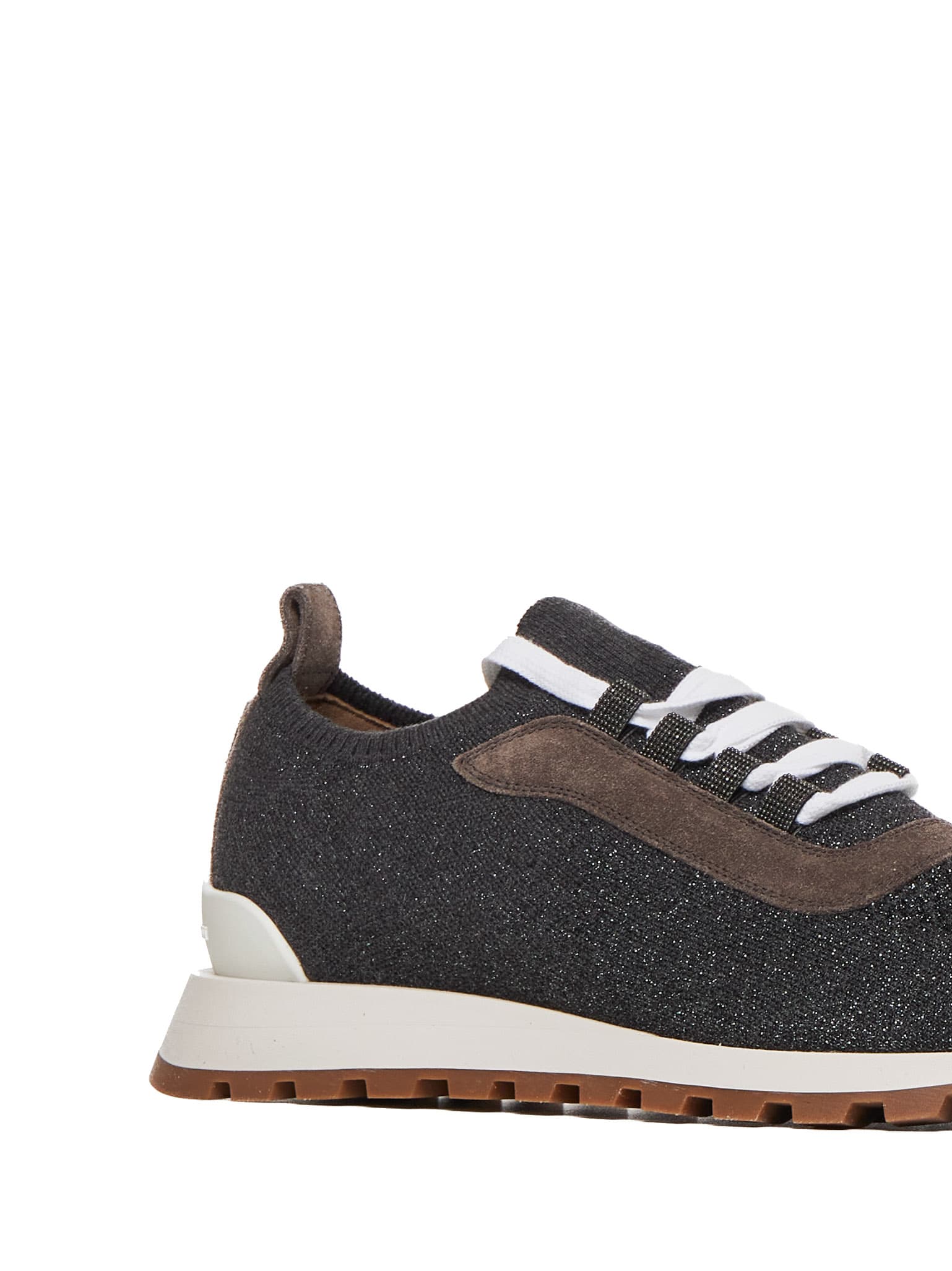 Shop Brunello Cucinelli Sneakers In Grey