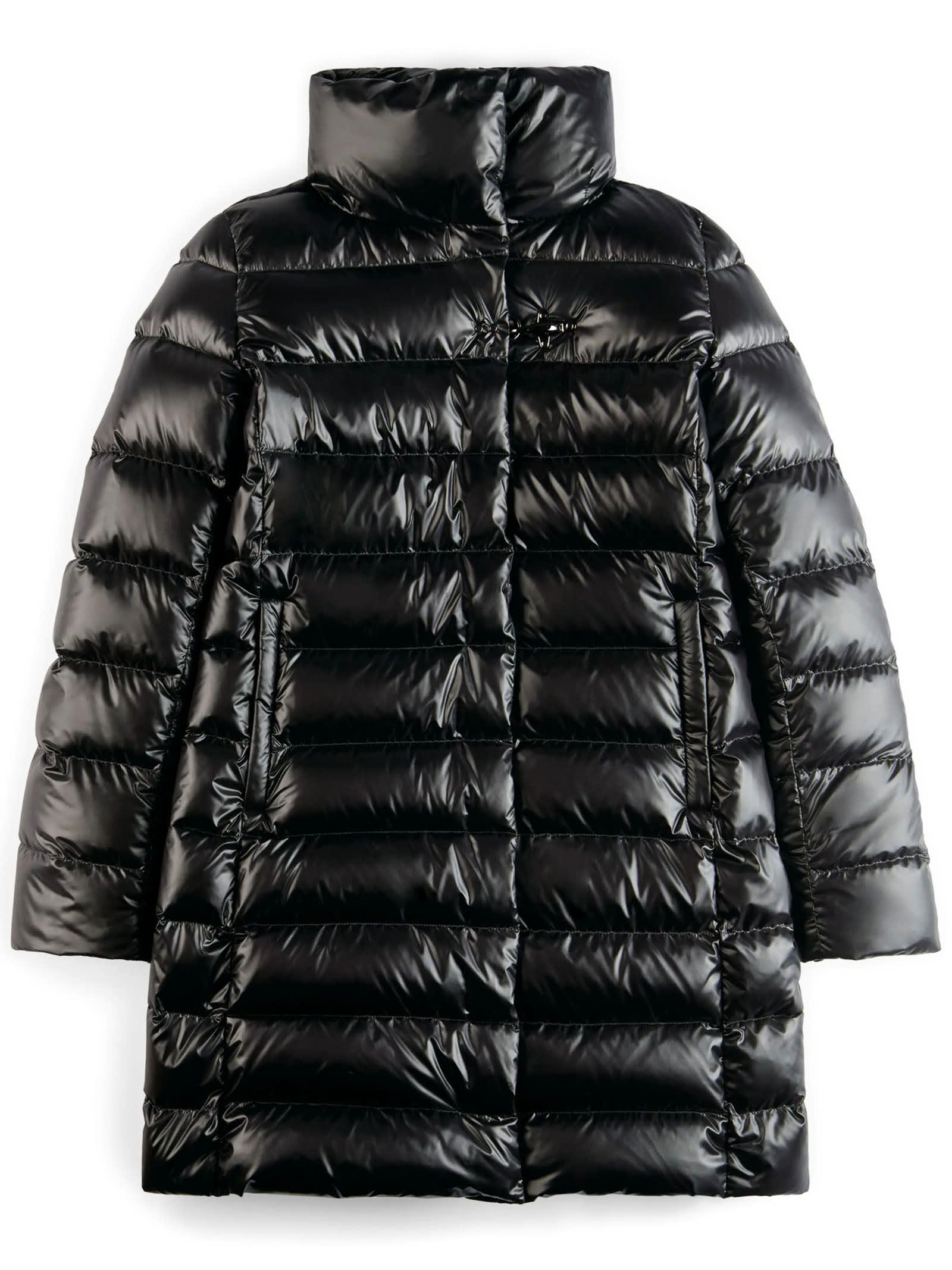 Black Long Down Jacket