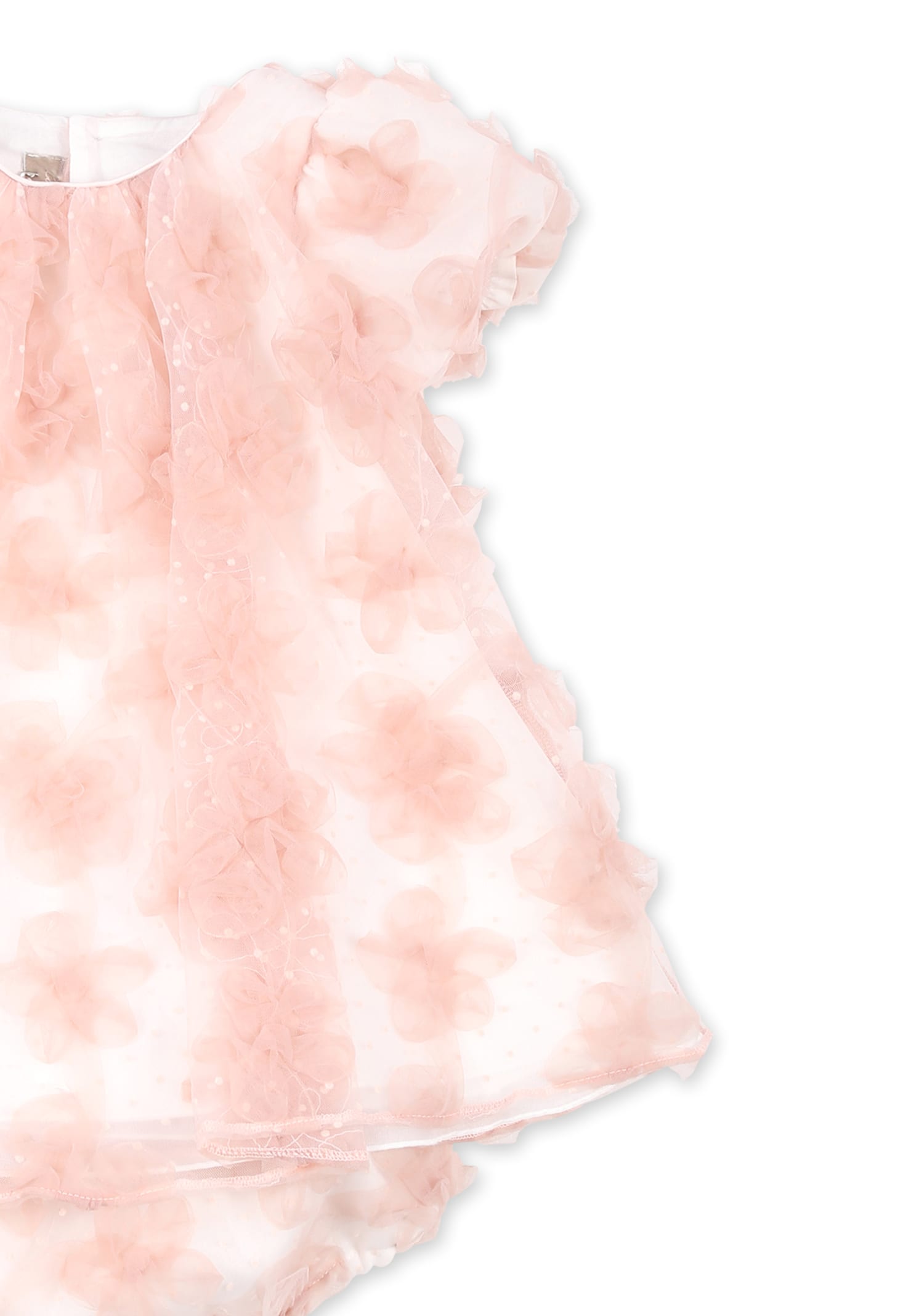 La Stupenderia Pink Dress For Baby Girl In Pink