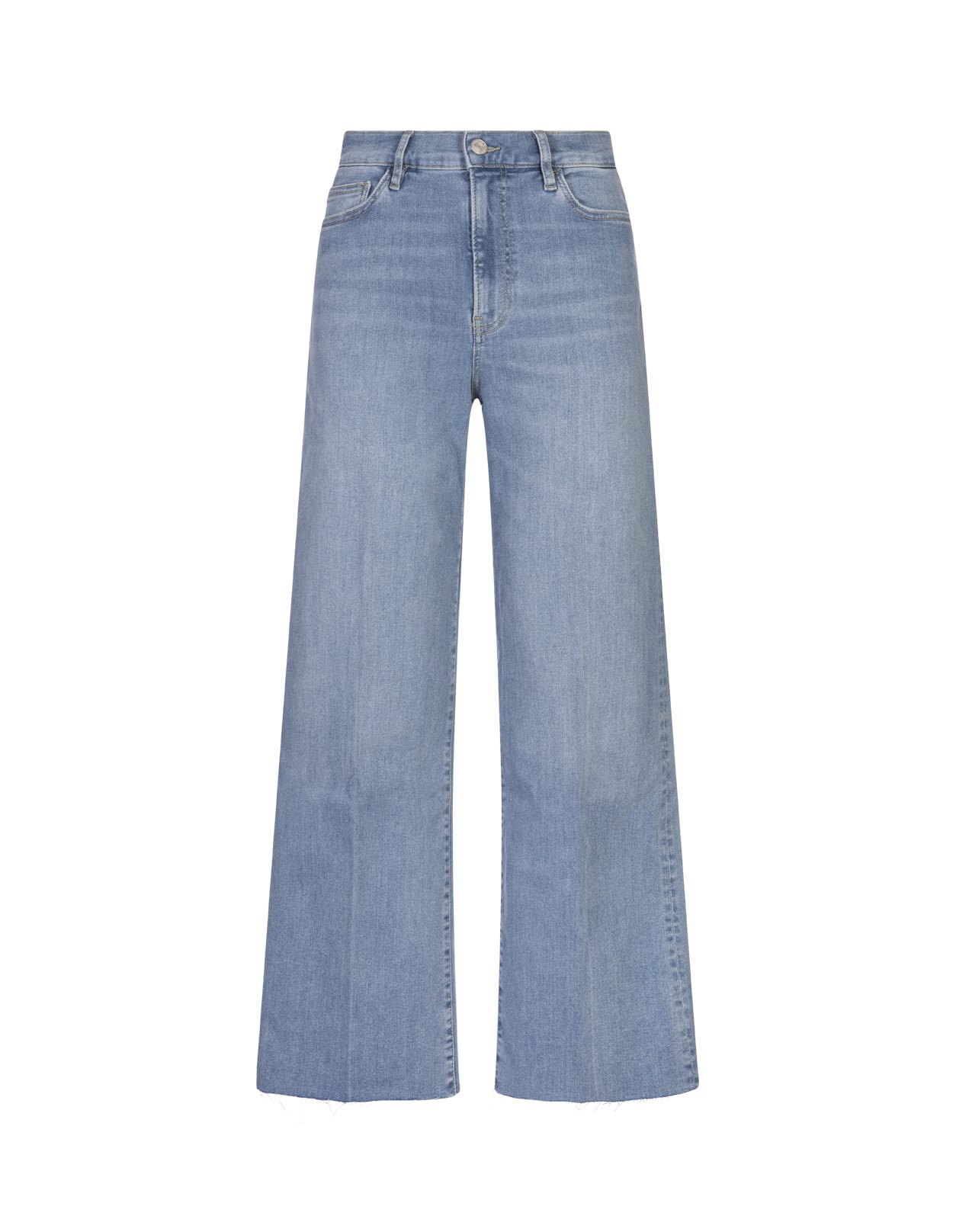 Shop Frame Le Slim Palazzo Jeans In Stretch Denim In Blue