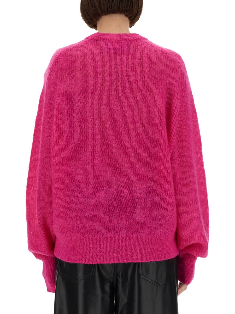 Rotate Birger Christensen Jersey With Logo In Fuchsia