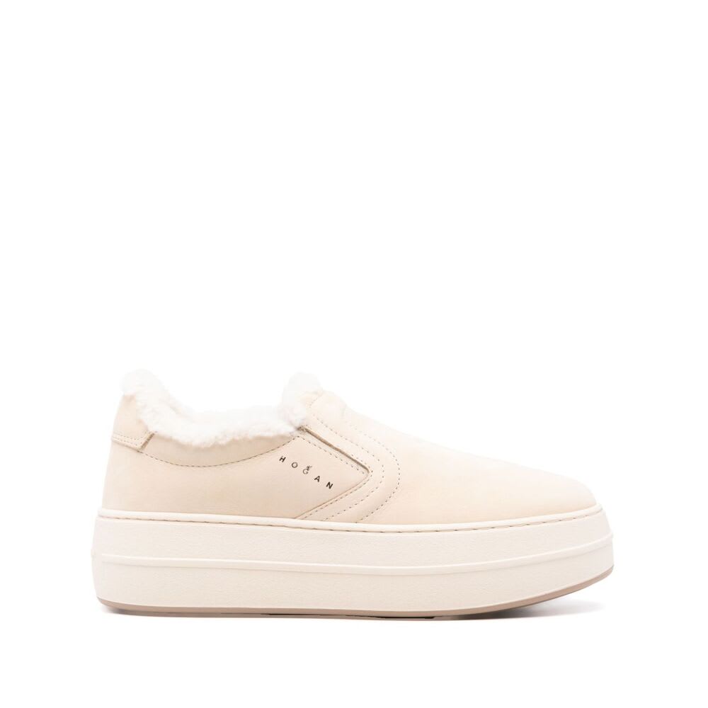 Shop Hogan Shoes In Neutrals