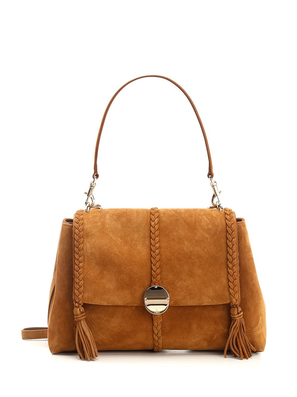 Shop Chloé Penelope Medium Bag In Brown