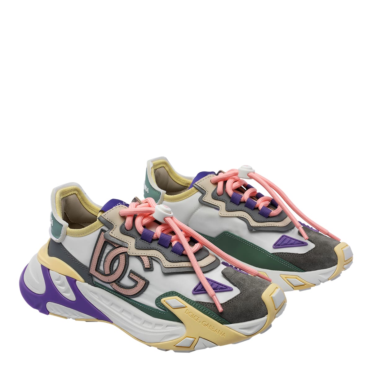 Dolce & Gabbana Logo-patch Chunky Sneakers In Multi